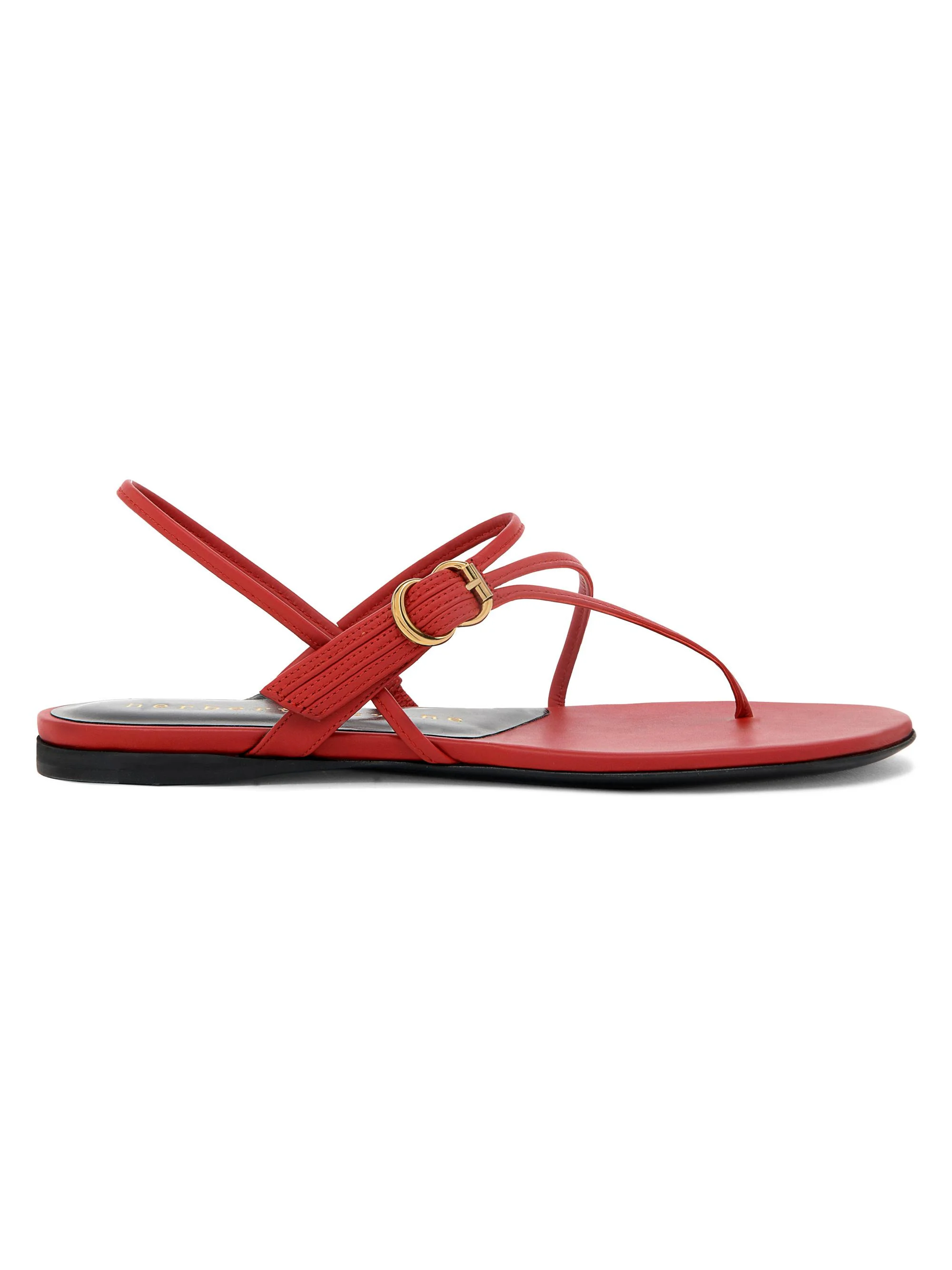 Women's Starry-Eyed Leather Sandals - Red - 1