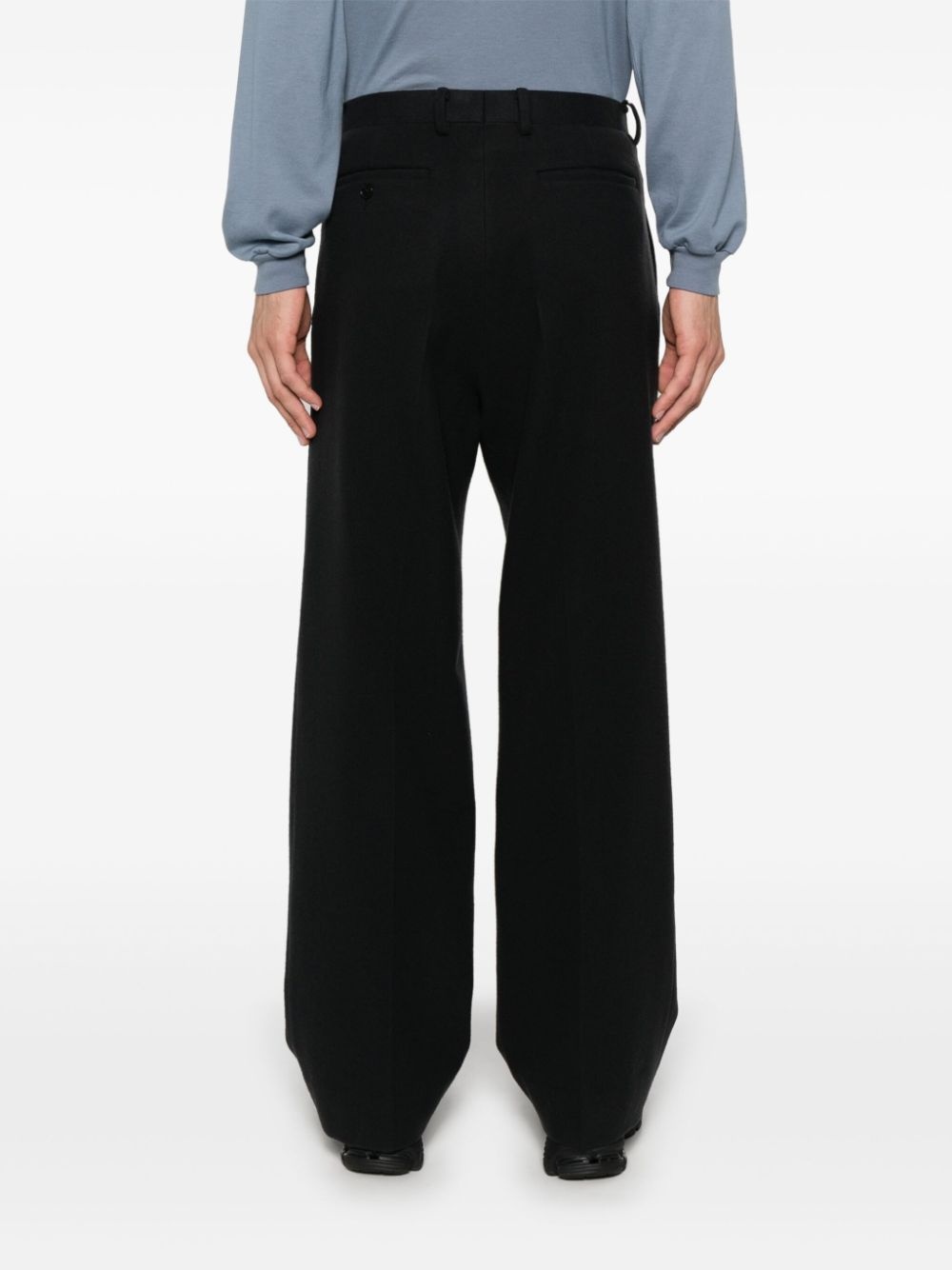 wool flannel trousers - 4