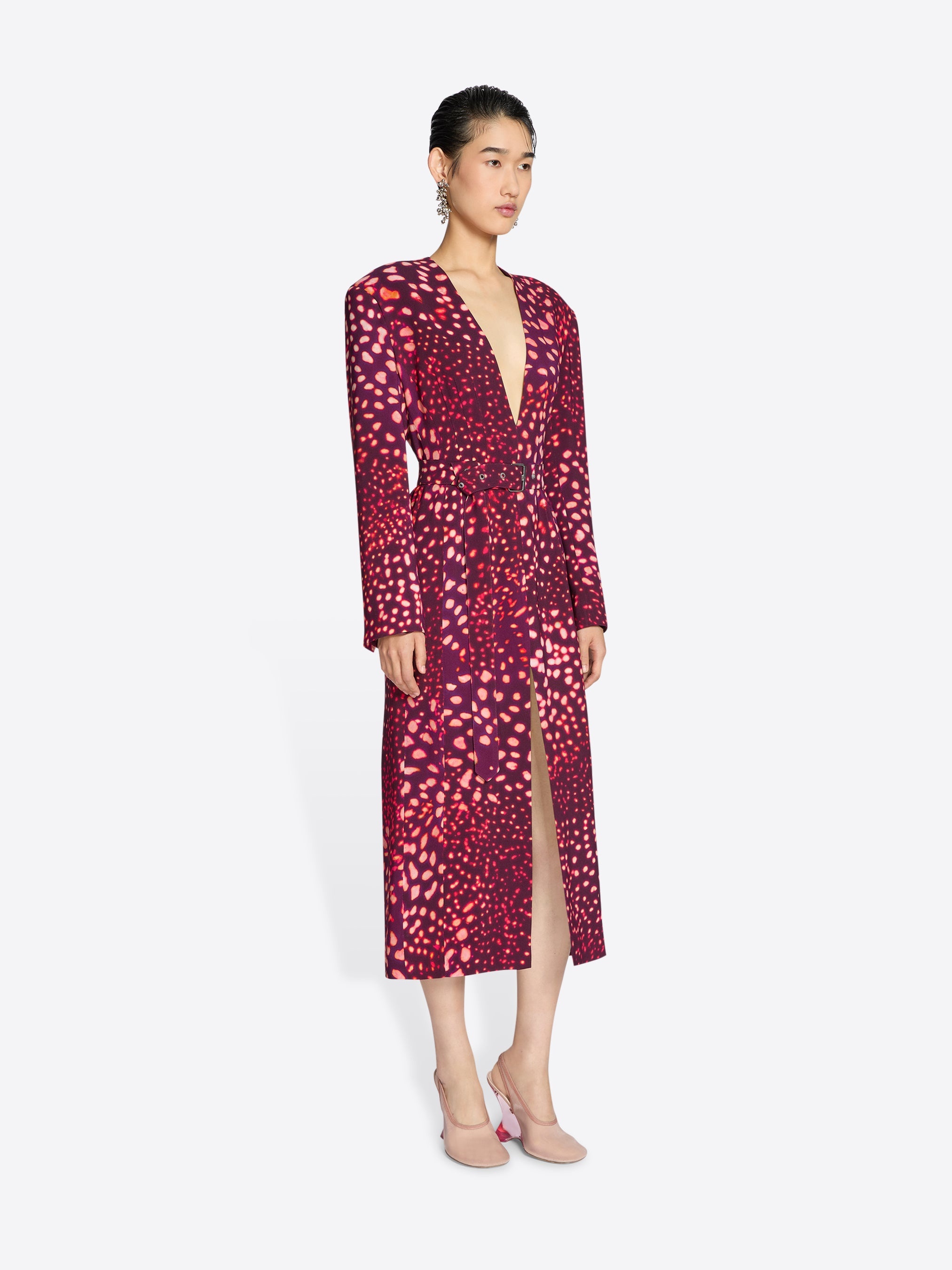 TAILORED BELTED DRESS - 3