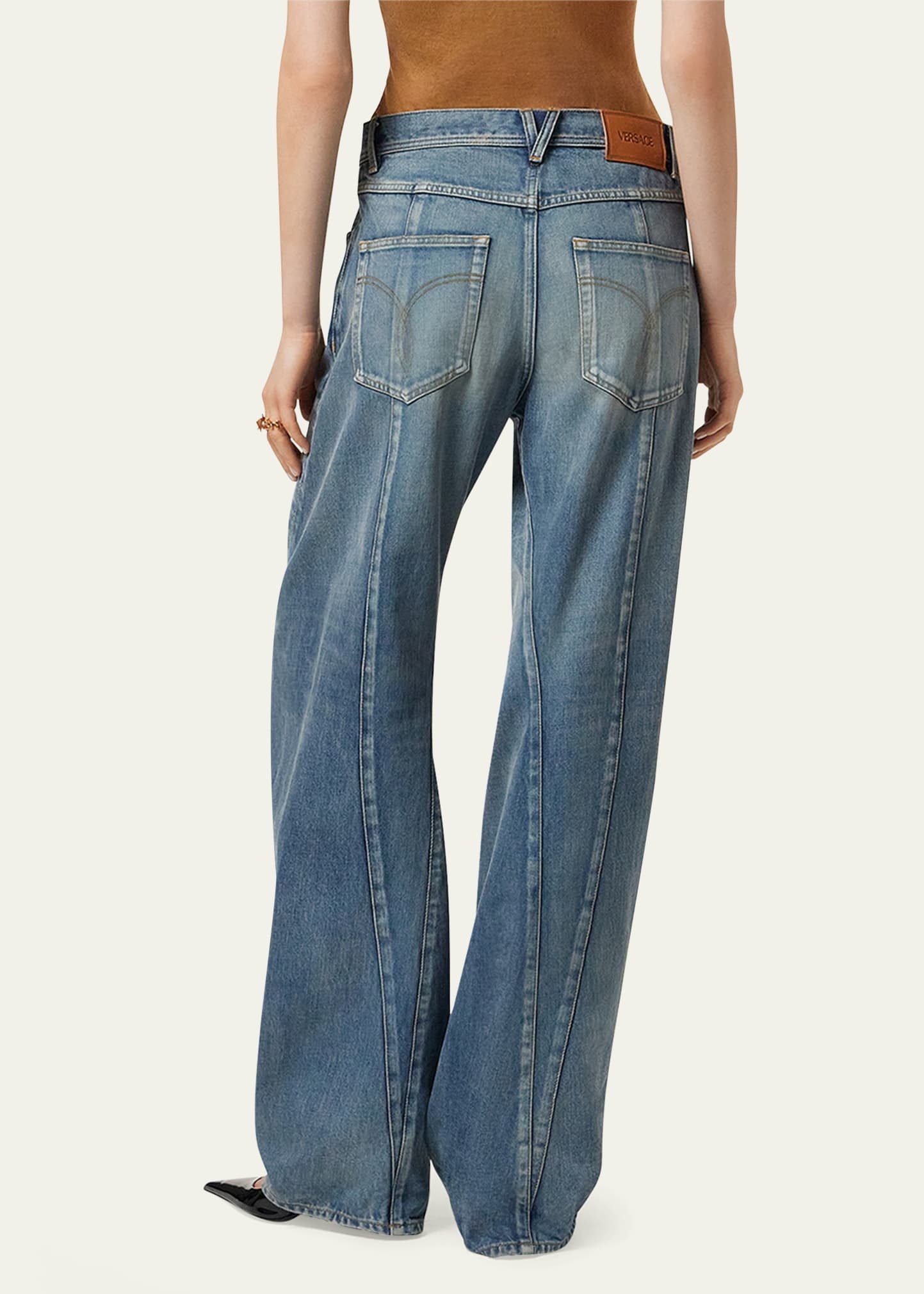 Washed 2000S Straight Leg Jeans - 3