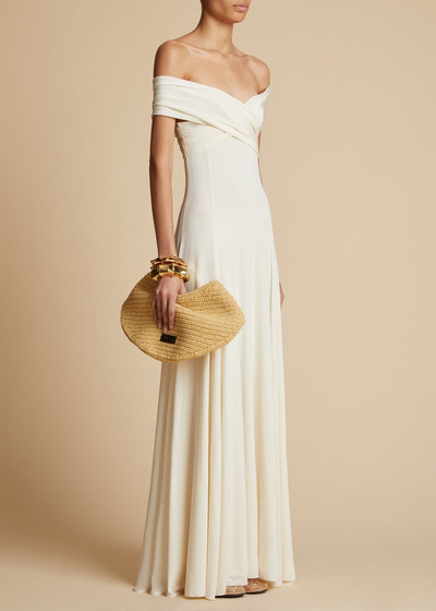 KHAITE The Bruna Dress in Cream outlook