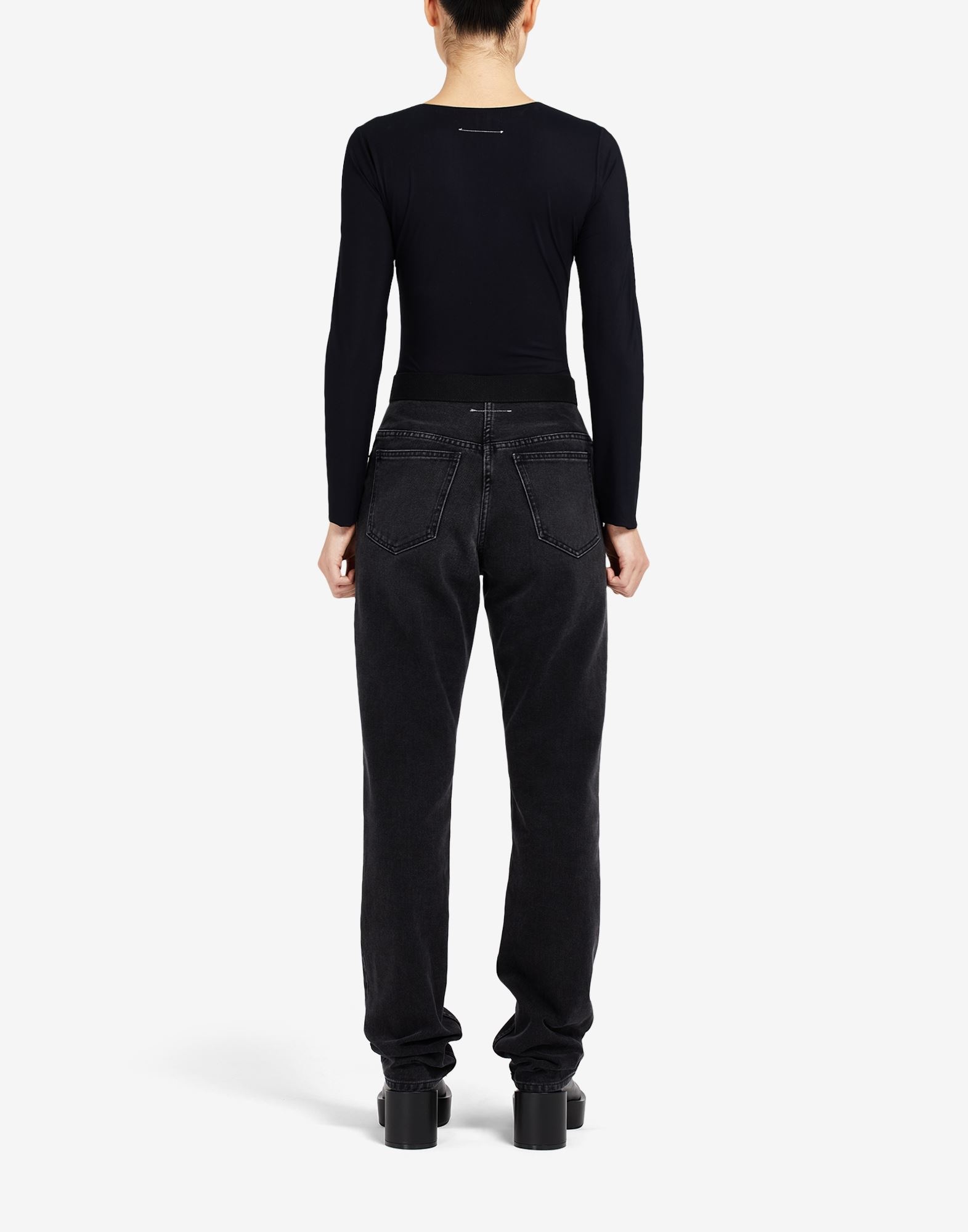 Buckled belt jeans - 4