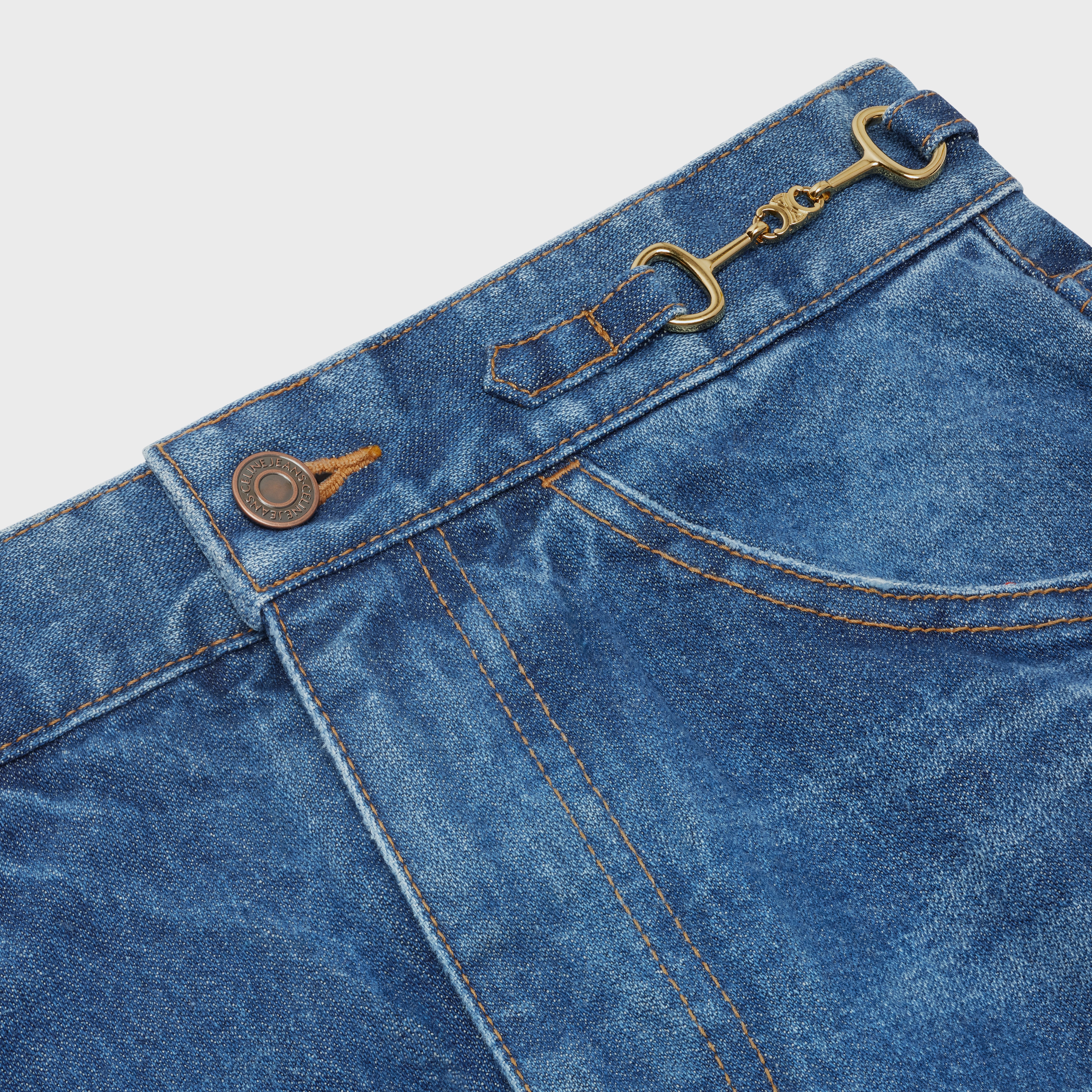 DYLAN FLARED JEANS IN SUNSET WASH DENIM - 5