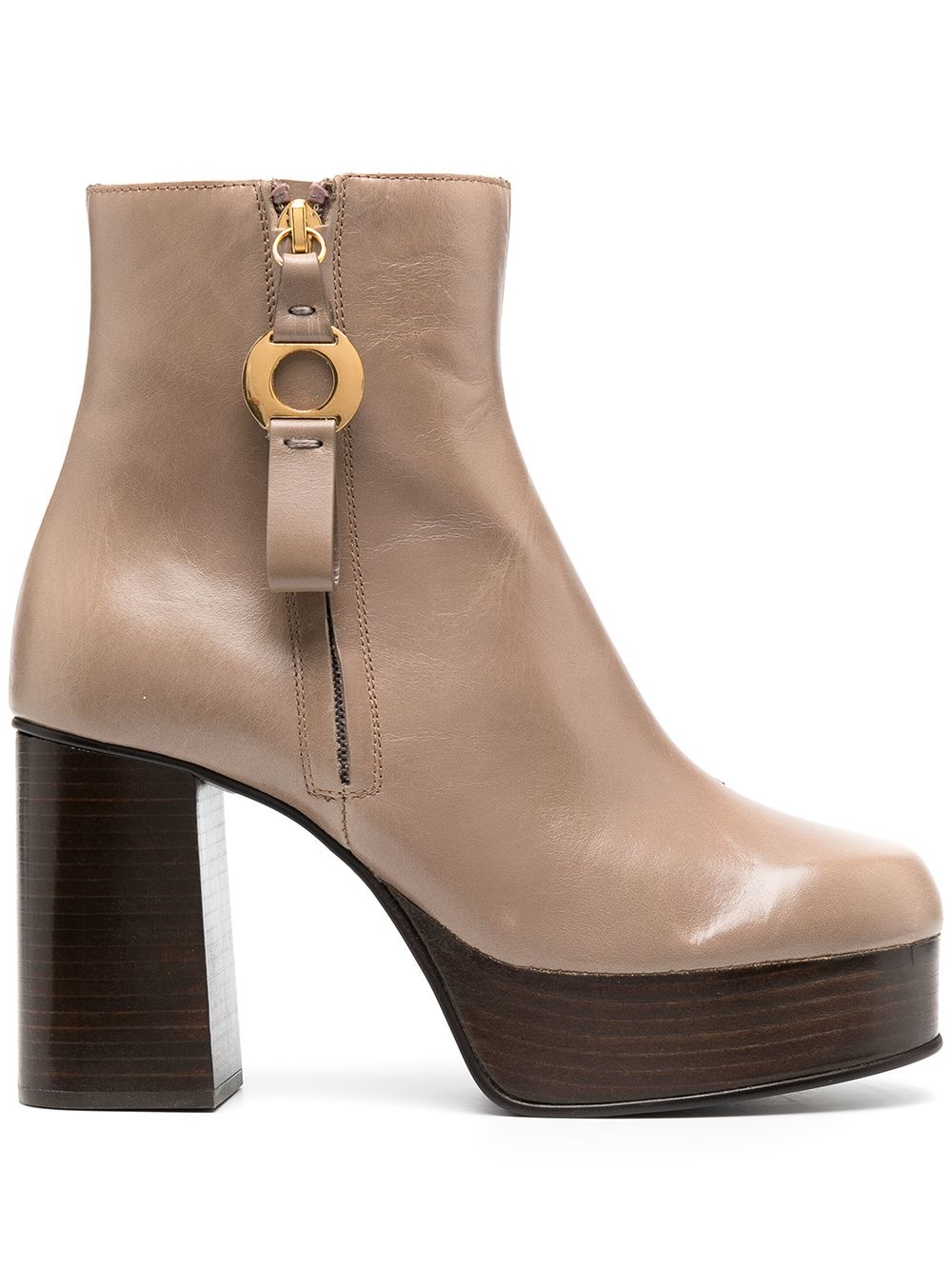 side-zip ankle boots - 1