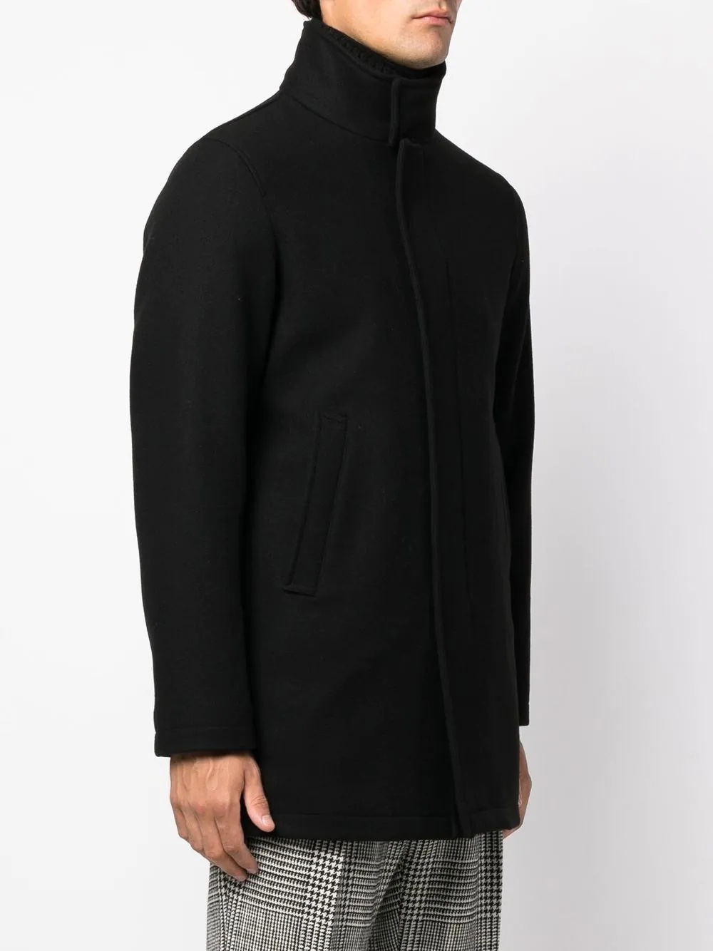 single-brested fitted coat - 3