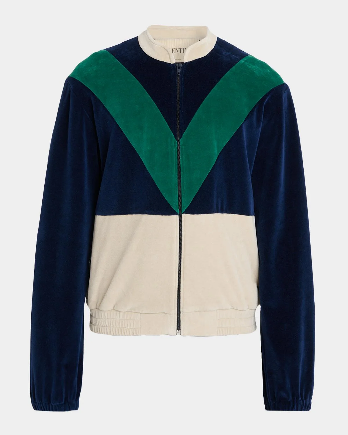 Men's Jersey V-Motif Full-Zip Sweatshirt - 1