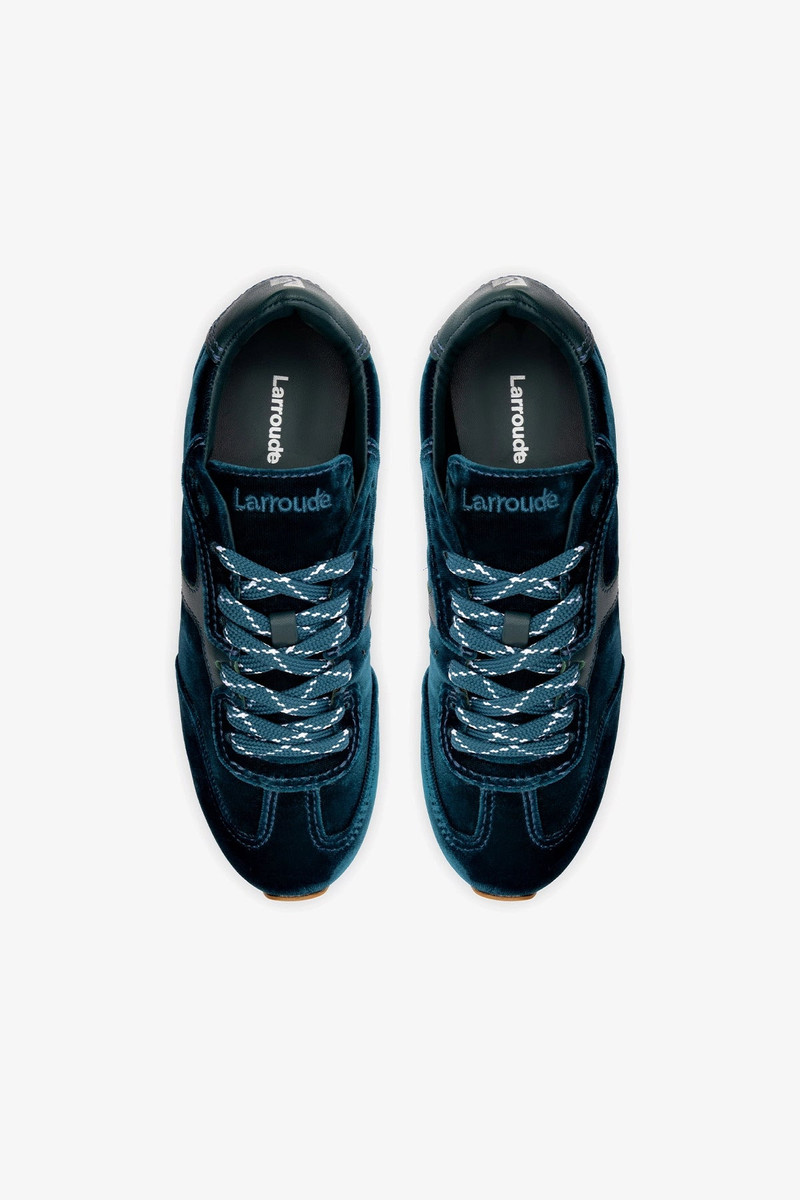 Stella Sneaker In Deepsea Velvet 7
