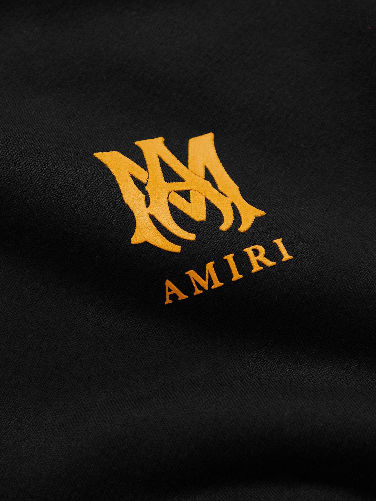 M.A. Logo-Print Brushed Cotton-Jersey Hoodie - 3