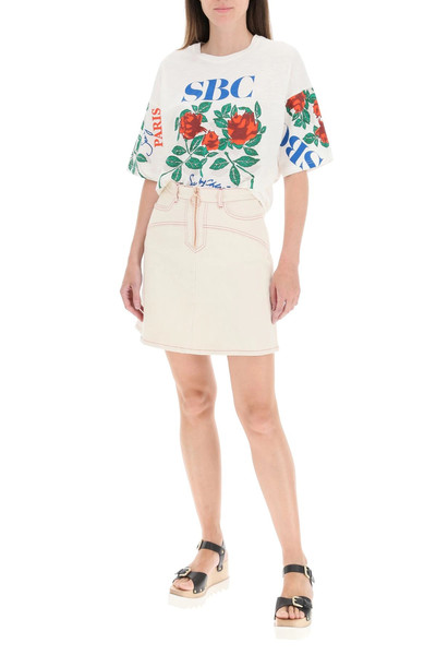 See by Chloé TOPSTITCHED DENIM MINI SKIRT outlook