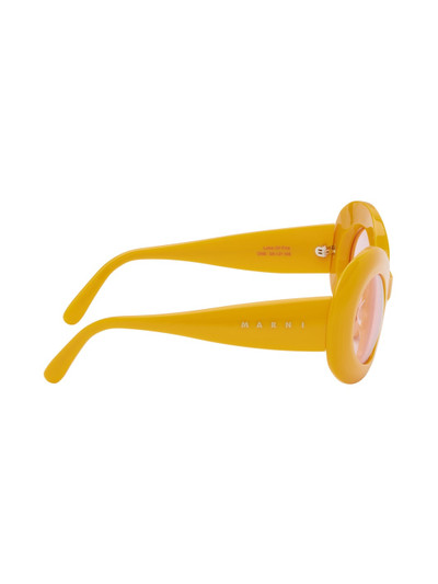 Marni Orange RETROSUPERFUTURE Edition Lake Of Fire Sunglasses outlook