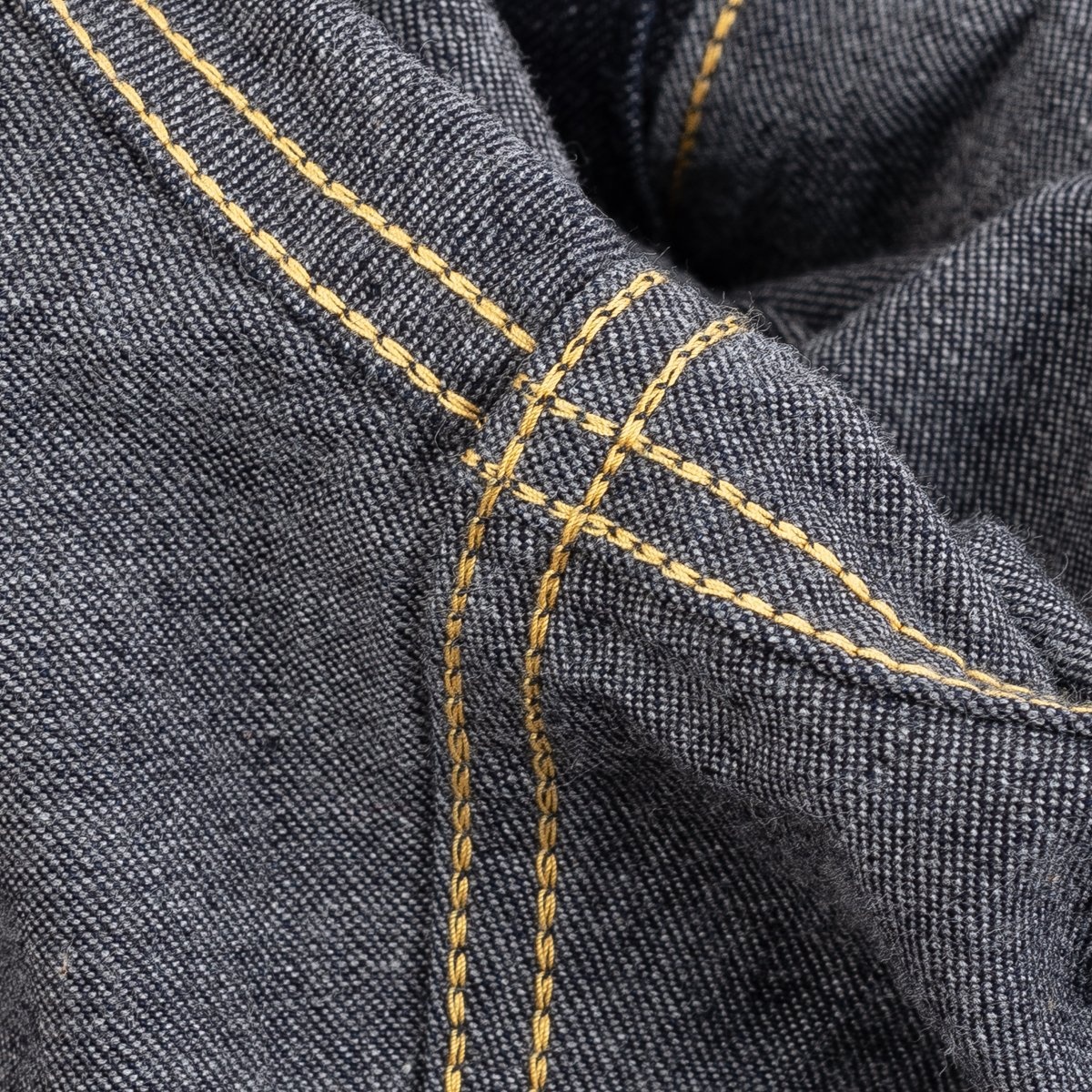 IHSH-351-IND 10oz Selvedge Denim Work Shirt - Indigo - 15