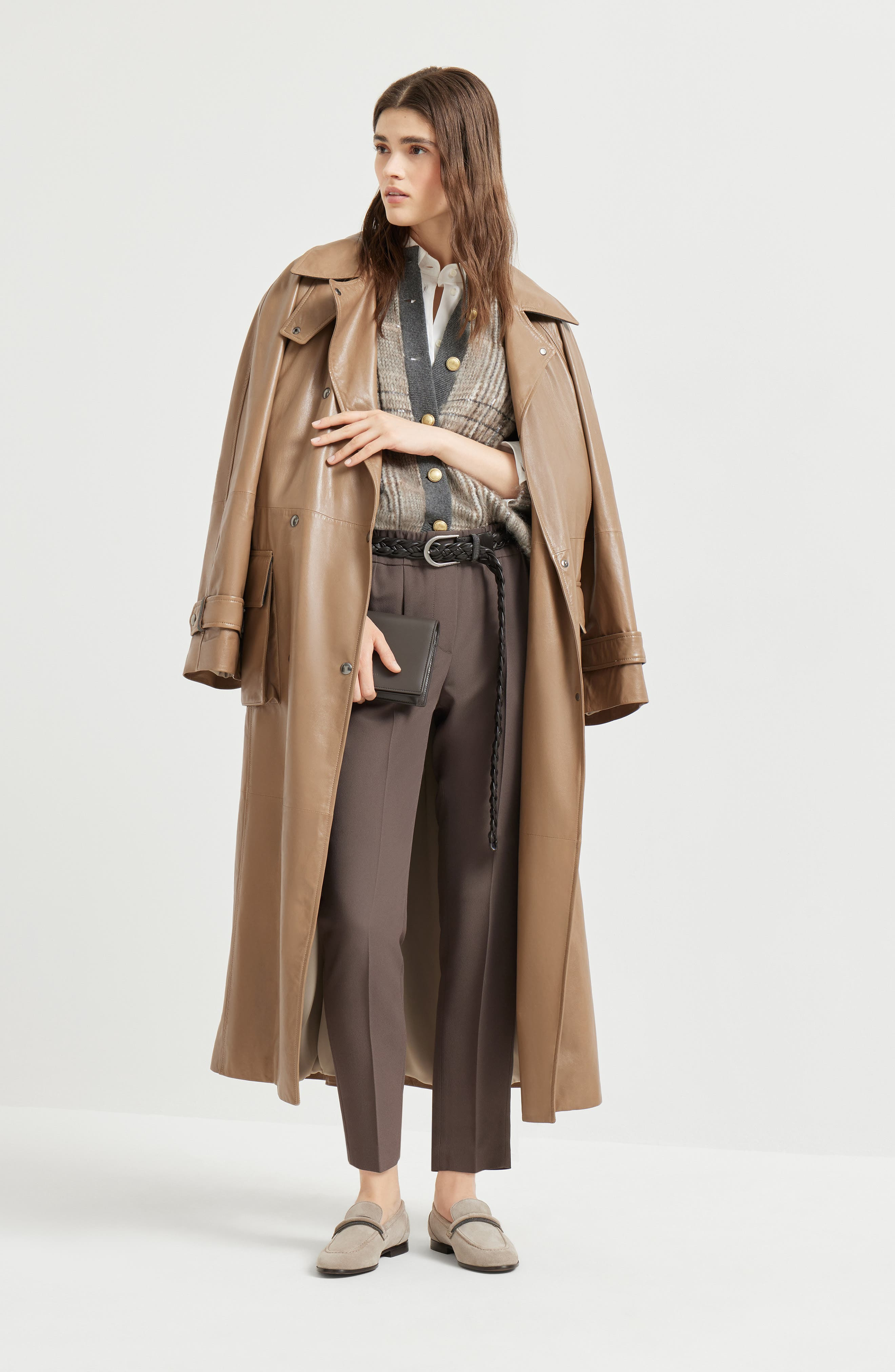 Brunello Cucinelli Tailored Jogger trousers in Cocoa at Nordstrom - 5