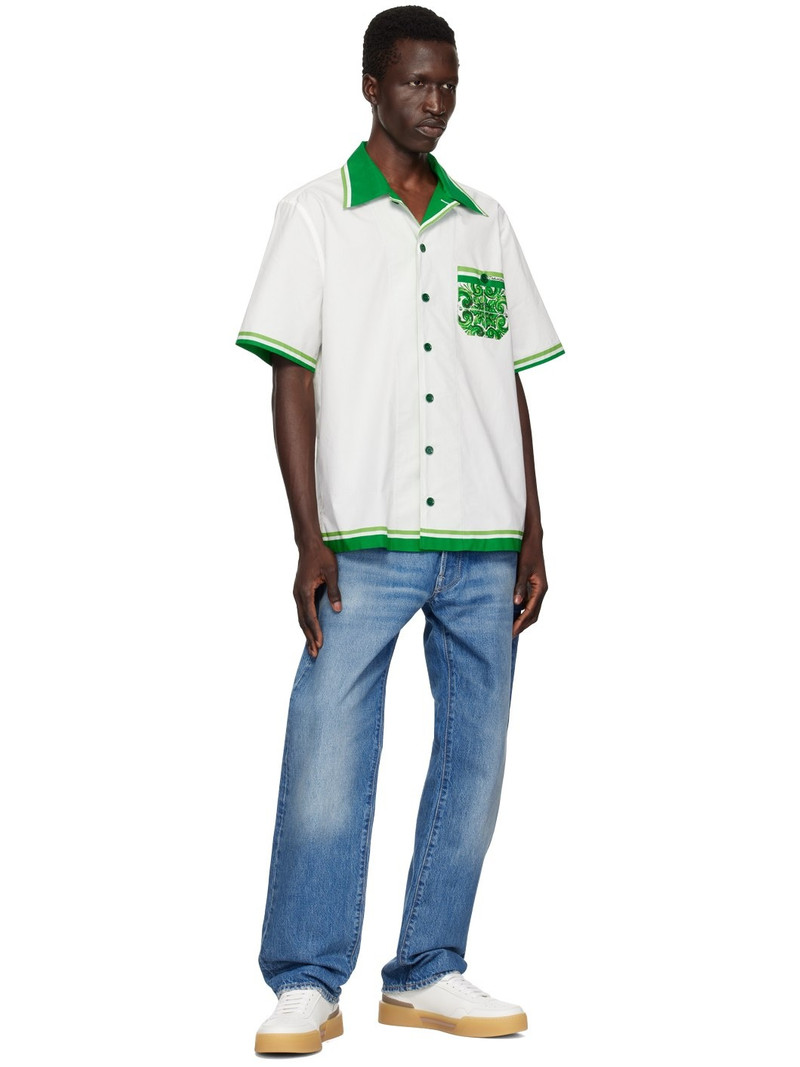 Dolce & Gabbana White Calfskin New Roma Sneakers outlook