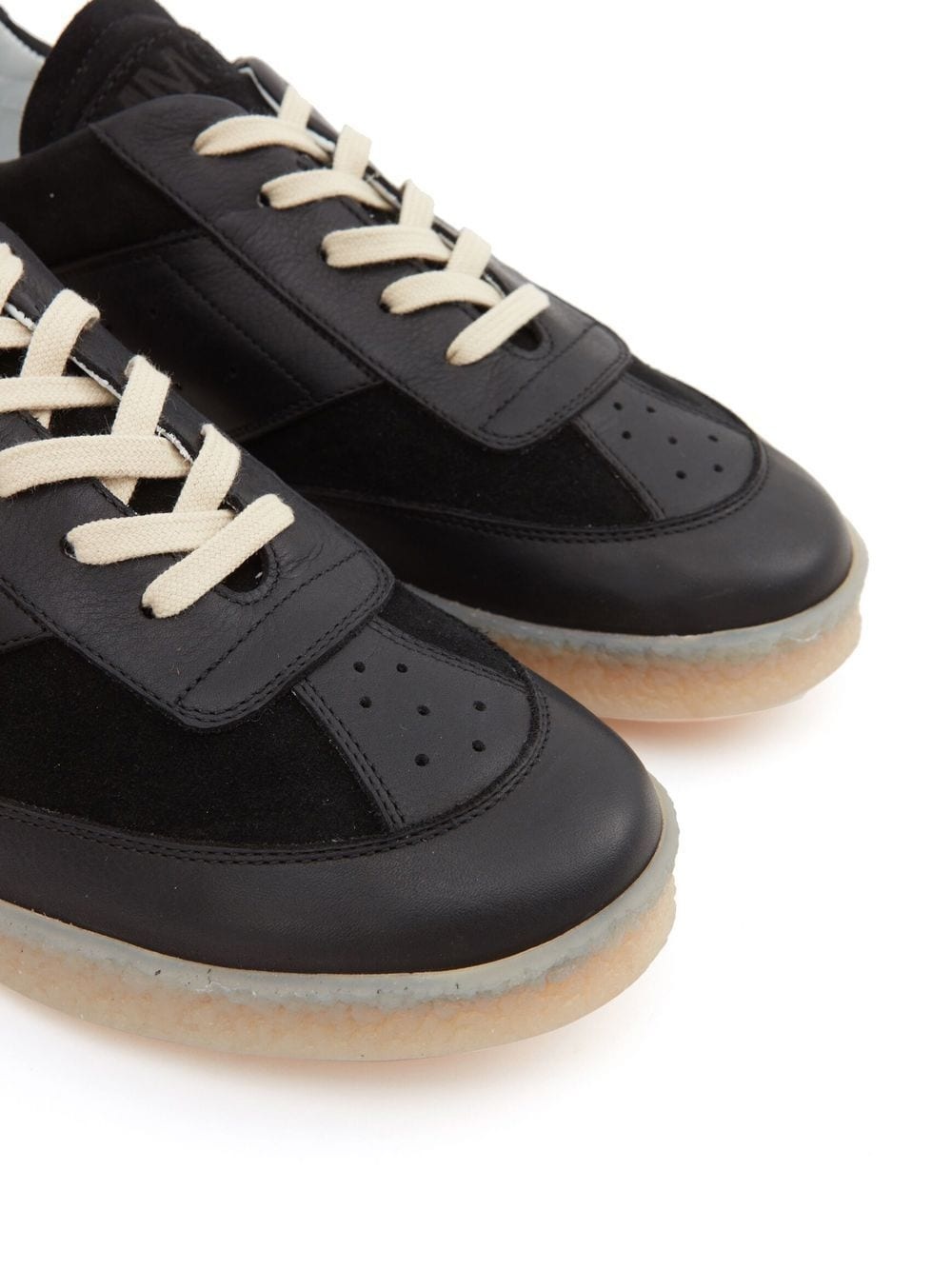 lace-up low-top sneakers - 4