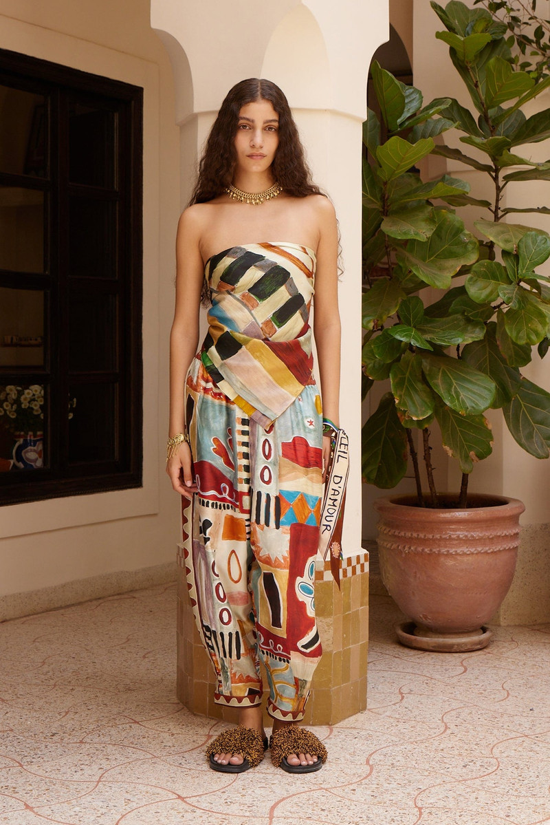 ALÉMAIS Michelle Tapered Silk Pant outlook