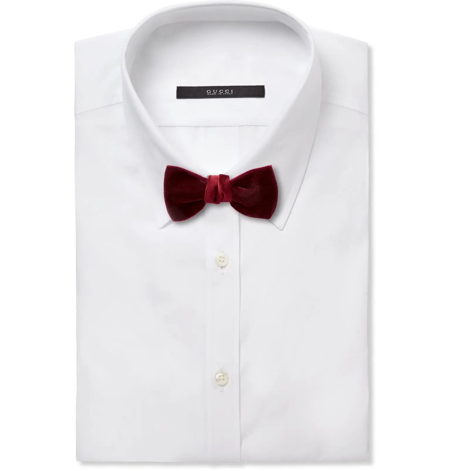 Pre-Tied Silk Satin-Trimmed Velvet Bow Tie - 2