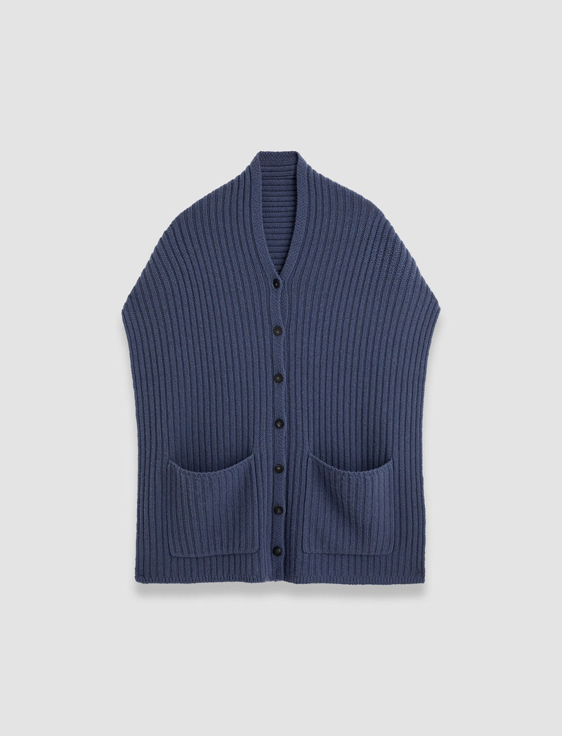 Open Cashmere Button Scarf 1