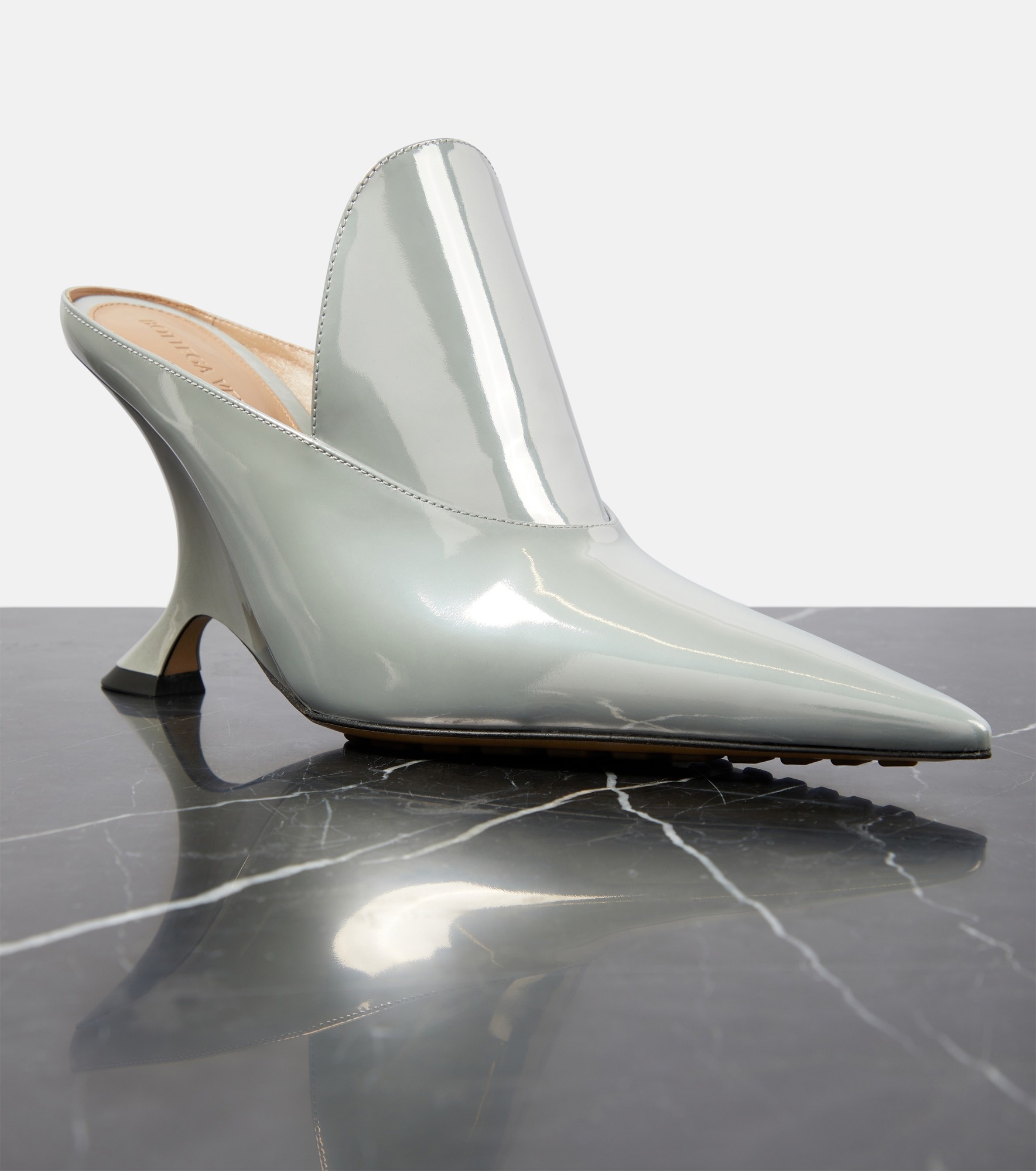 Rocket metallic leather mules - 6