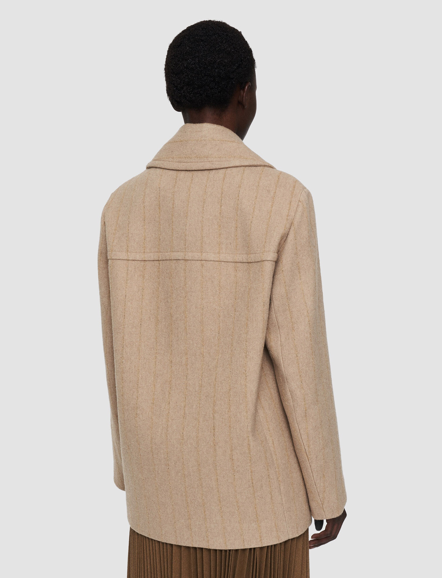 Shadow Pinstripe Claude Coat - 4
