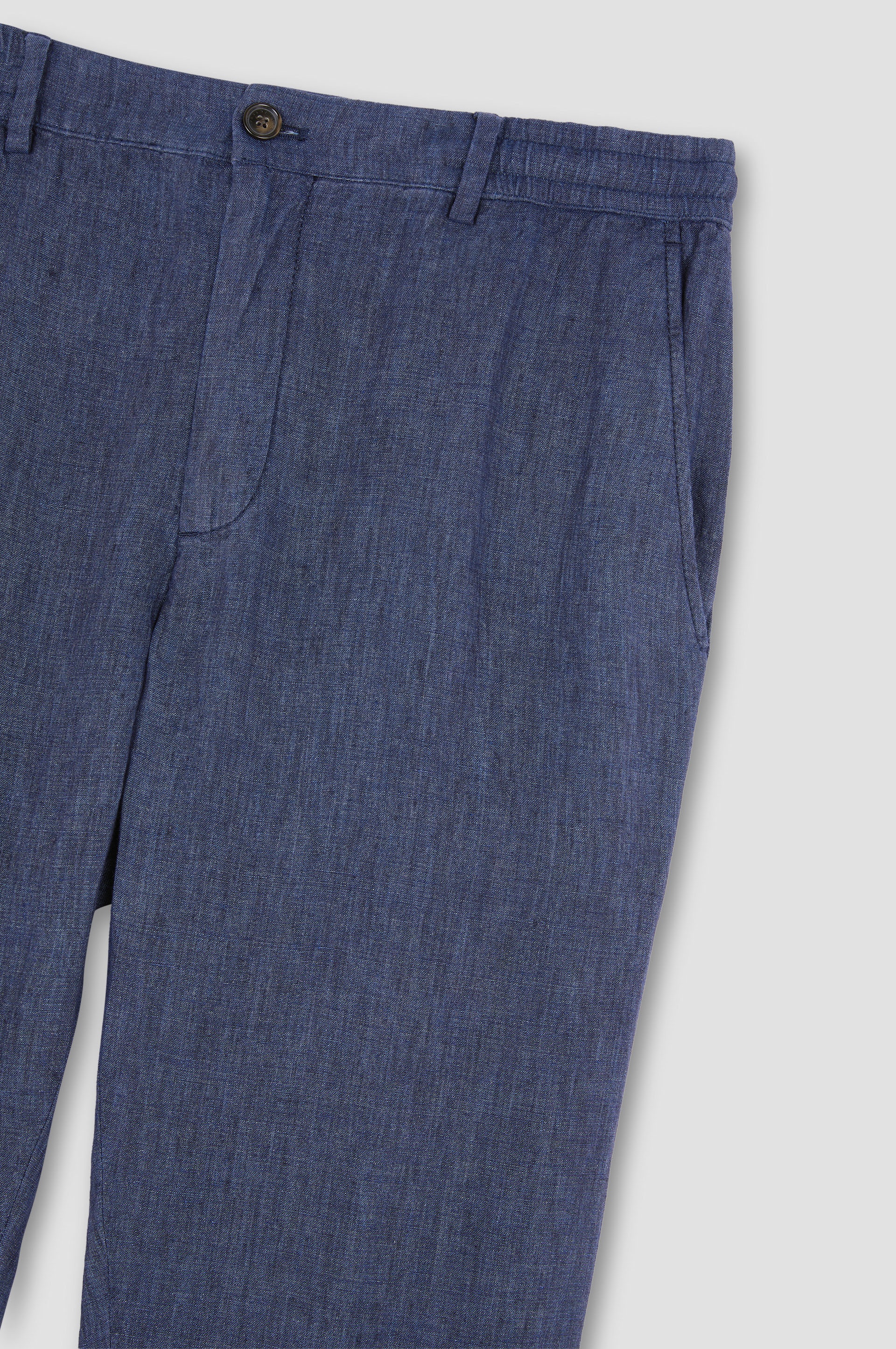 LINEN CHINO PANTS WITH DRAWSTRING - 5