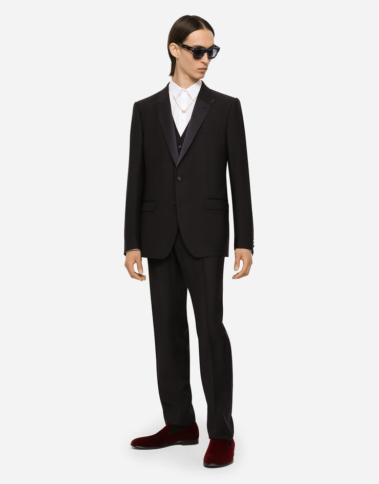 Single-breasted wool Martini-fit tuxedo suit - 8