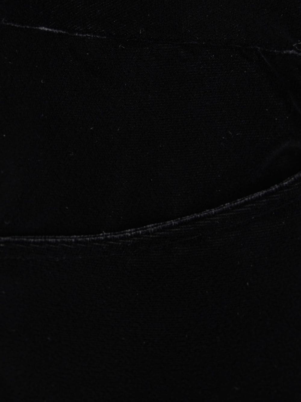 velvet bootcut tailored trousers - 3
