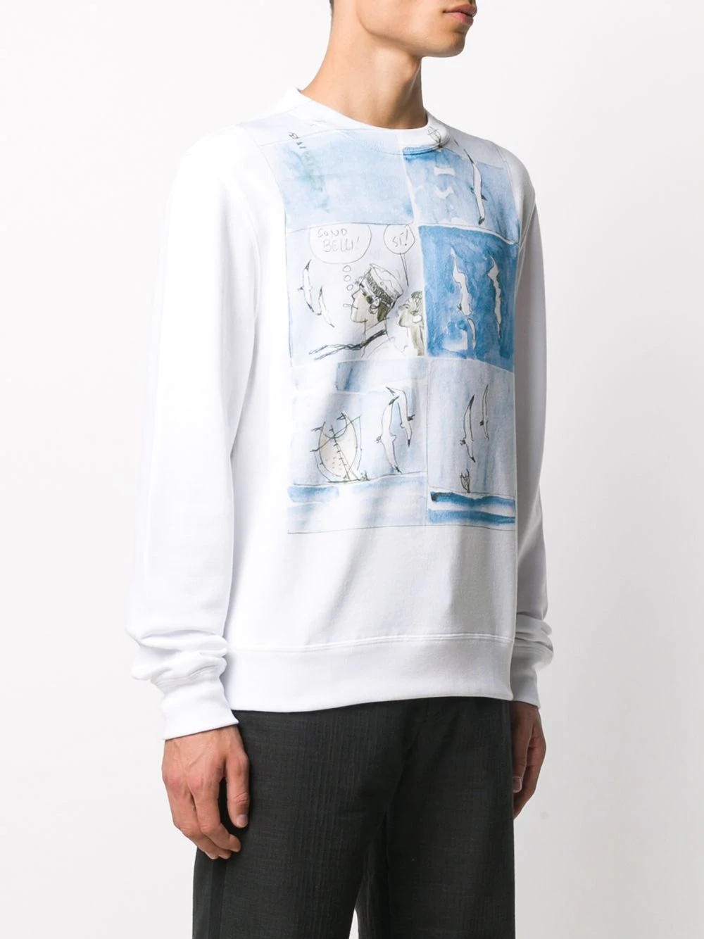 comic-print sweatshirt - 3