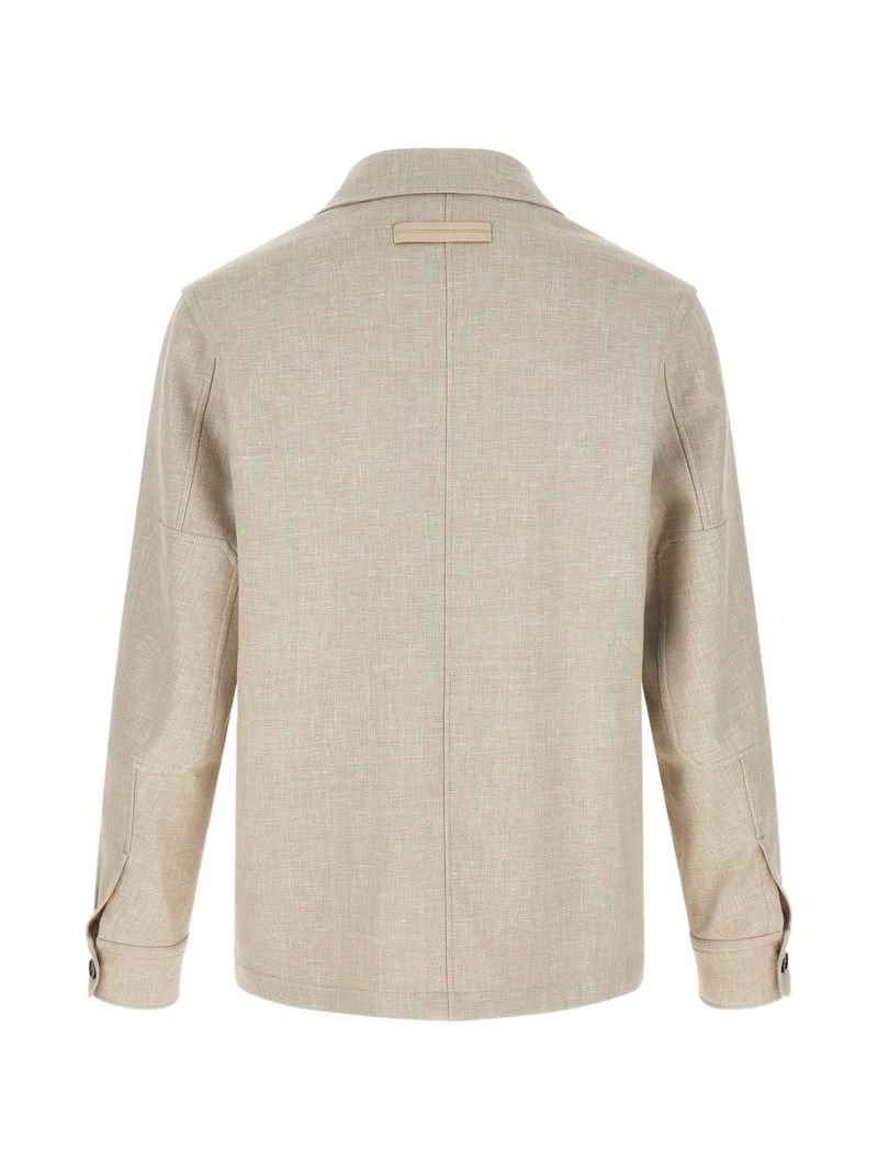 ZEGNA Crossover patch-detail overshirt outlook