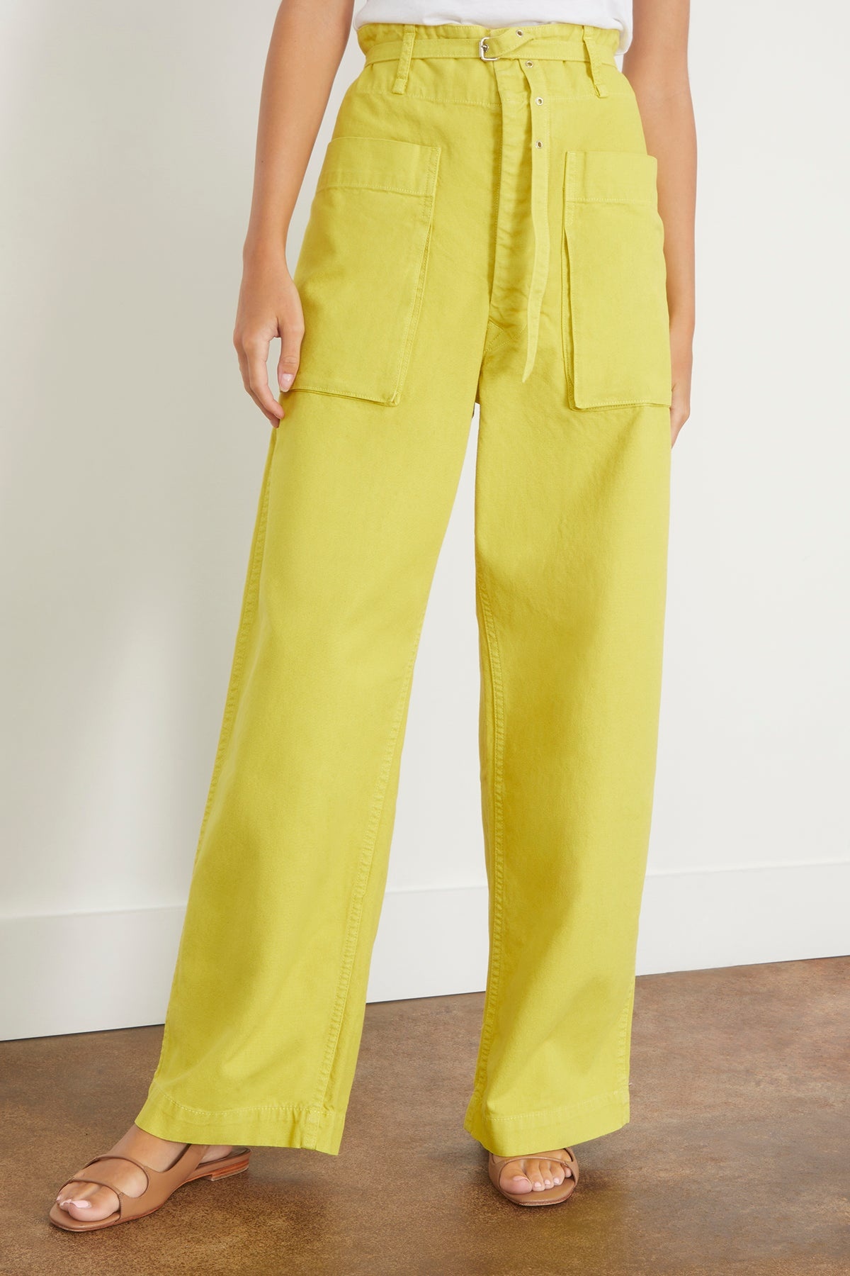 Amson Pant in Citron - 3