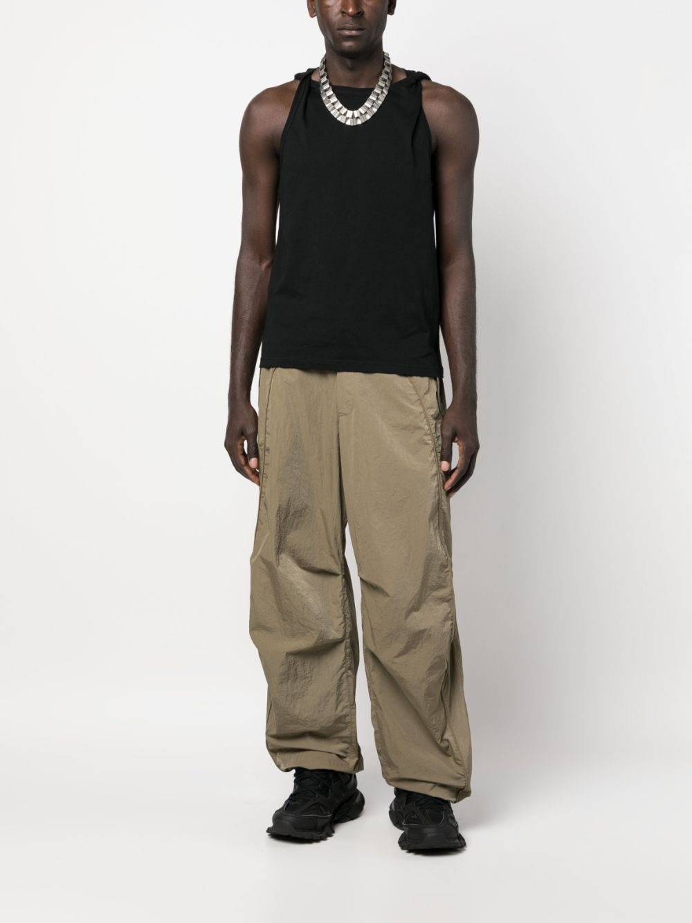 drawstring-detailed trousers - 2