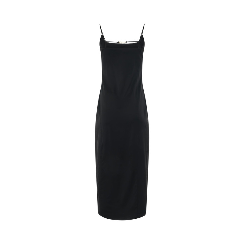 JACQUEMUS Notte Dress in Black outlook