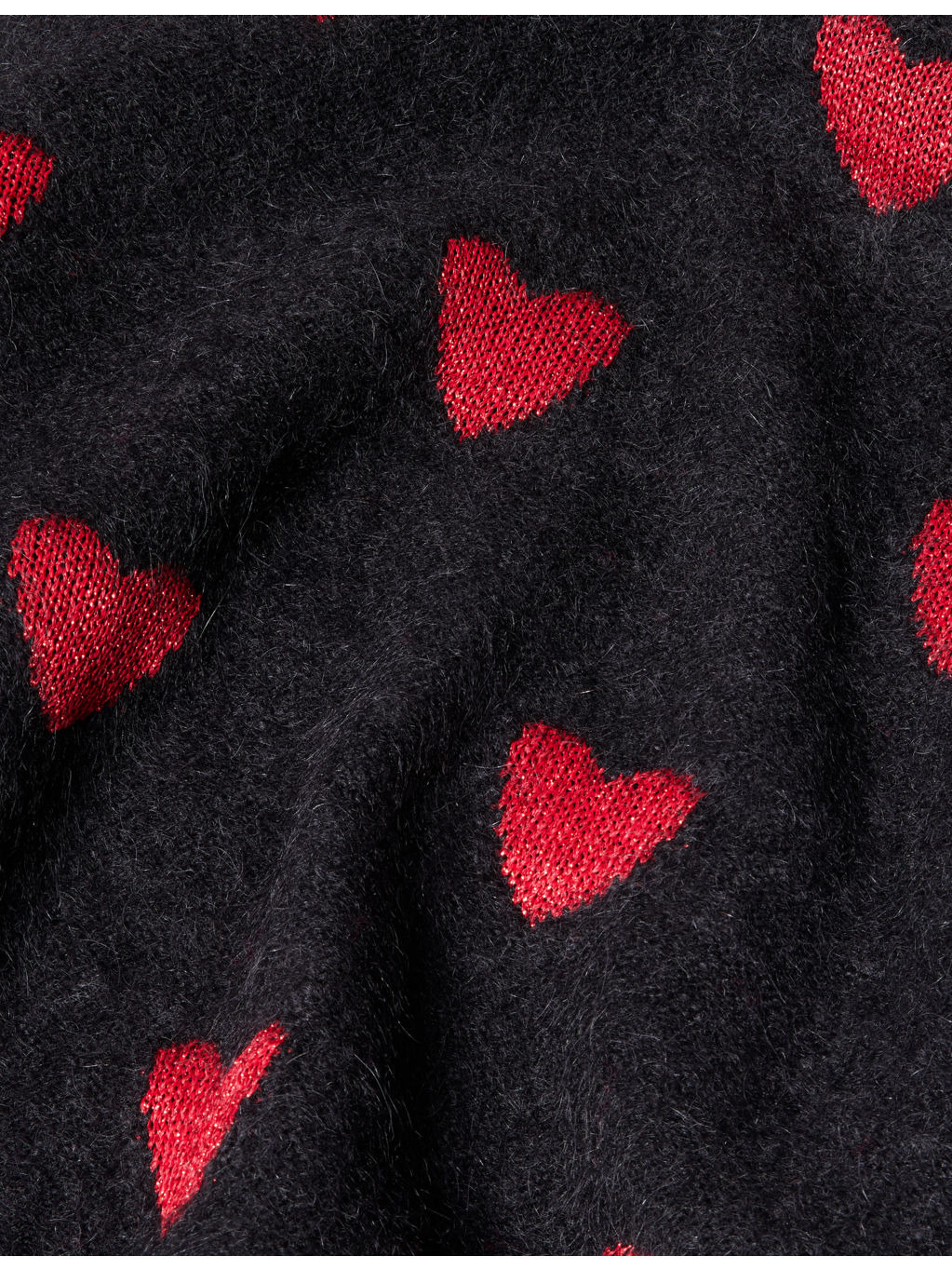 Heart-Print Crewneck Knitted Jumper - 6