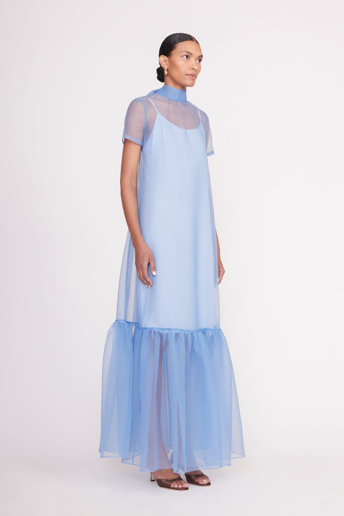 STAUD CALLUNA DRESS FRENCH BLUE - 4