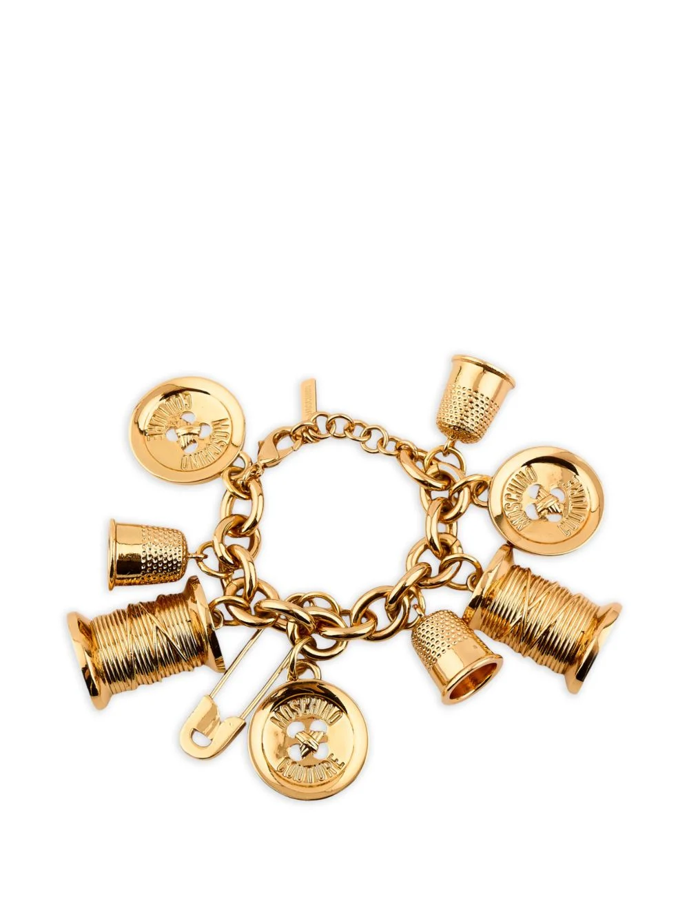 chunky chain pendants bracelet - 1