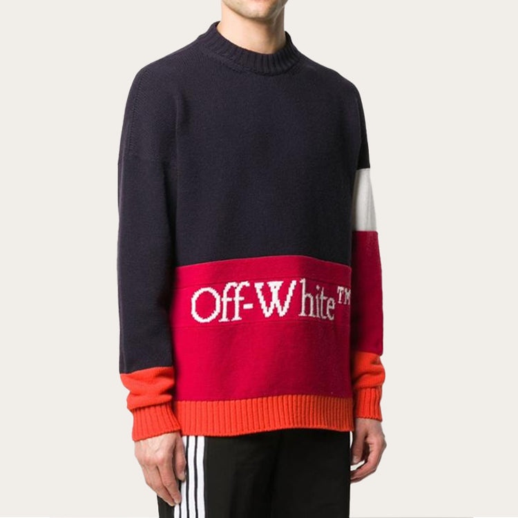 Men's Off-White Alphabet logo Knit OMHE048E20KNI0014525 - 4