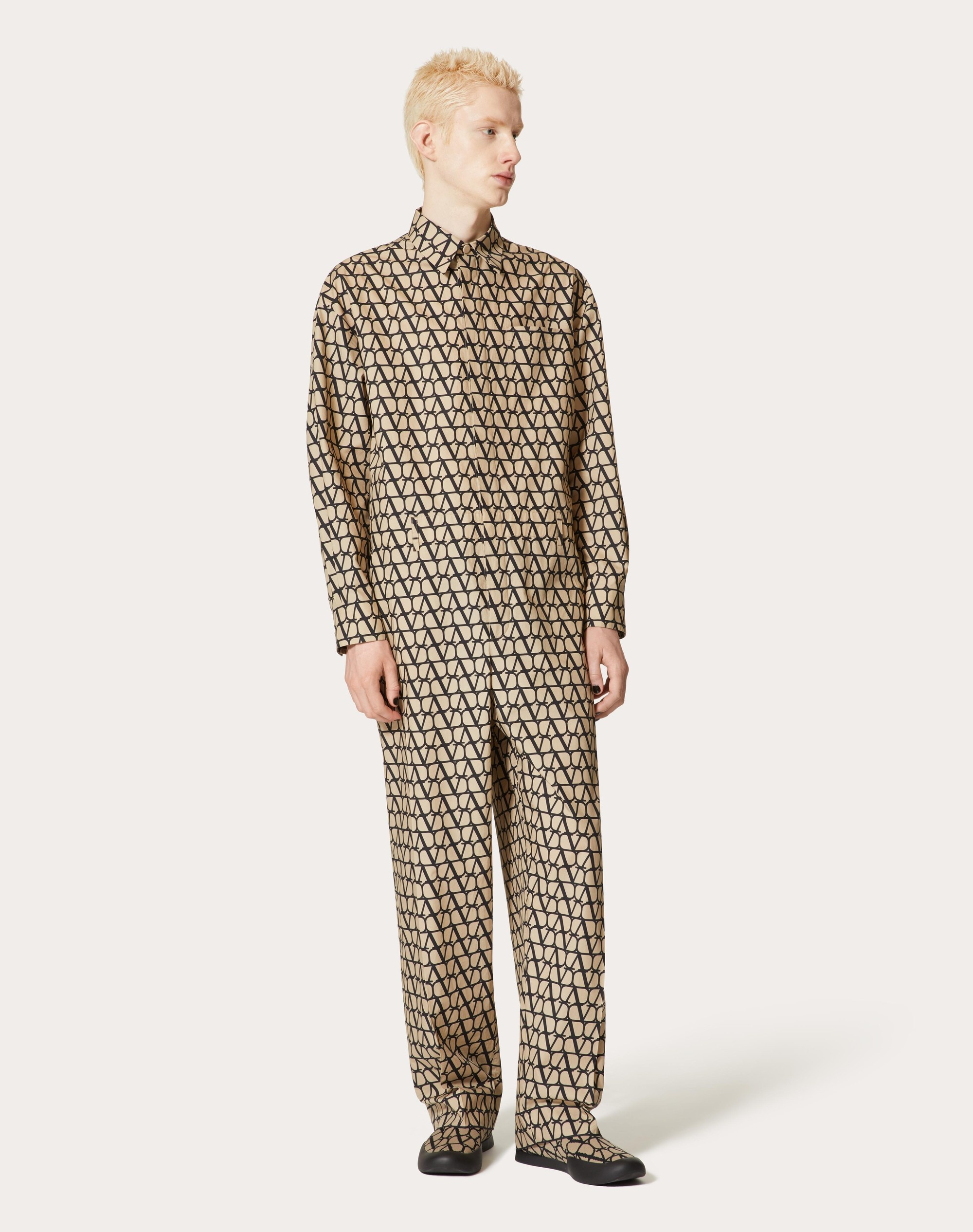 COTTON JUMPSUIT WITH TOILE ICONOGRAPHE PRINT - 3