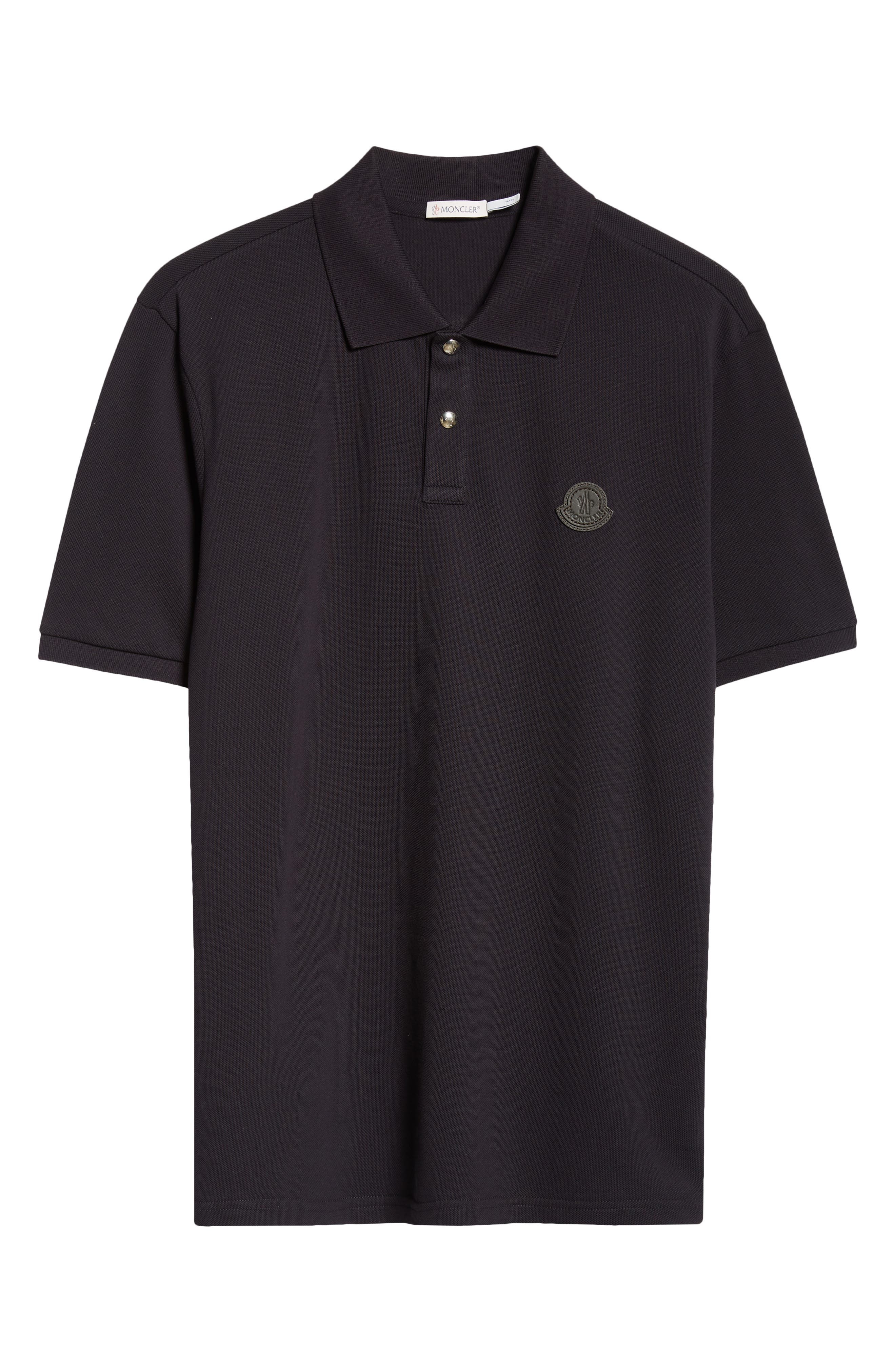 Logo Snap Placket Cotton Polo - 5