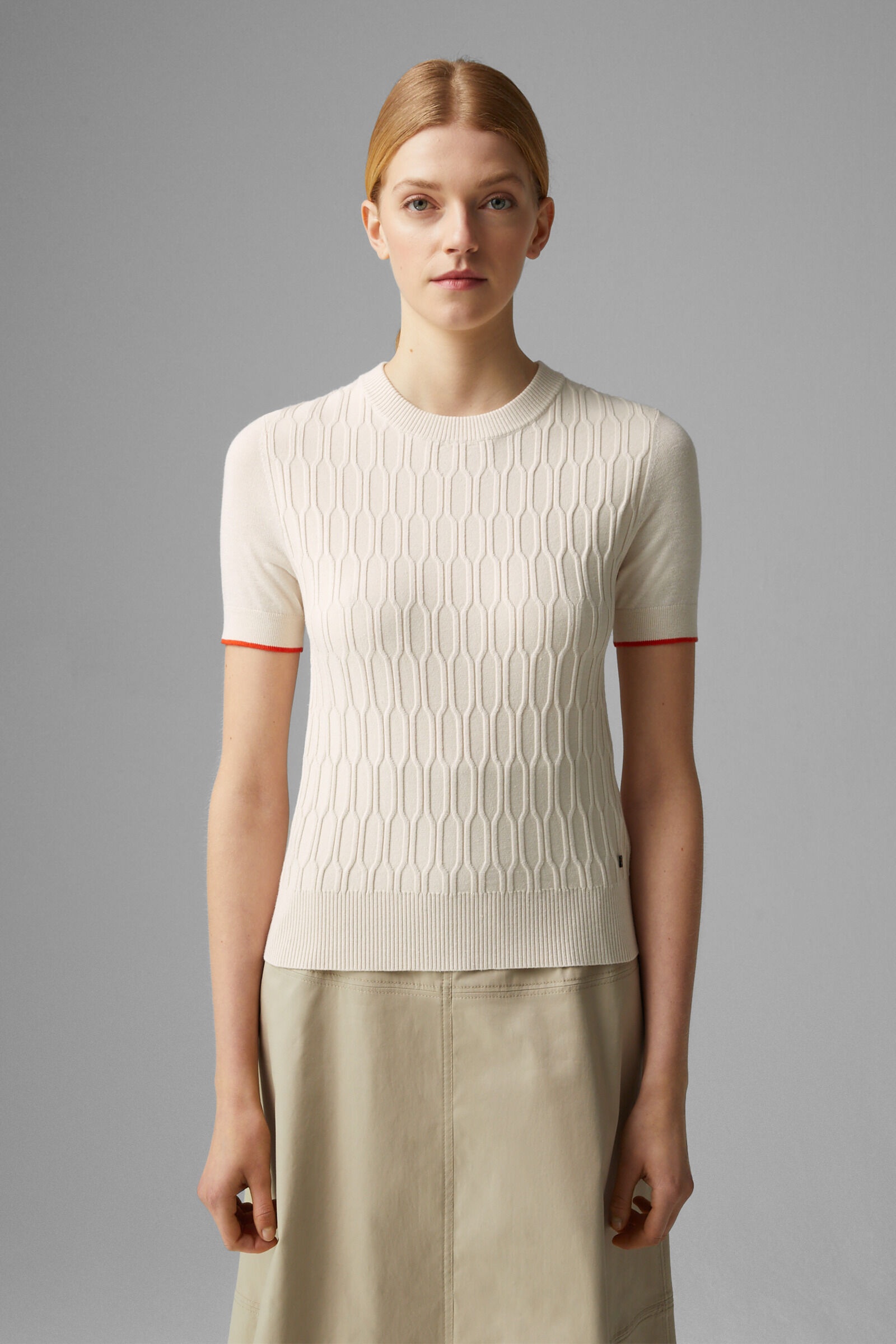Rose Knitted top in Ecru - 2