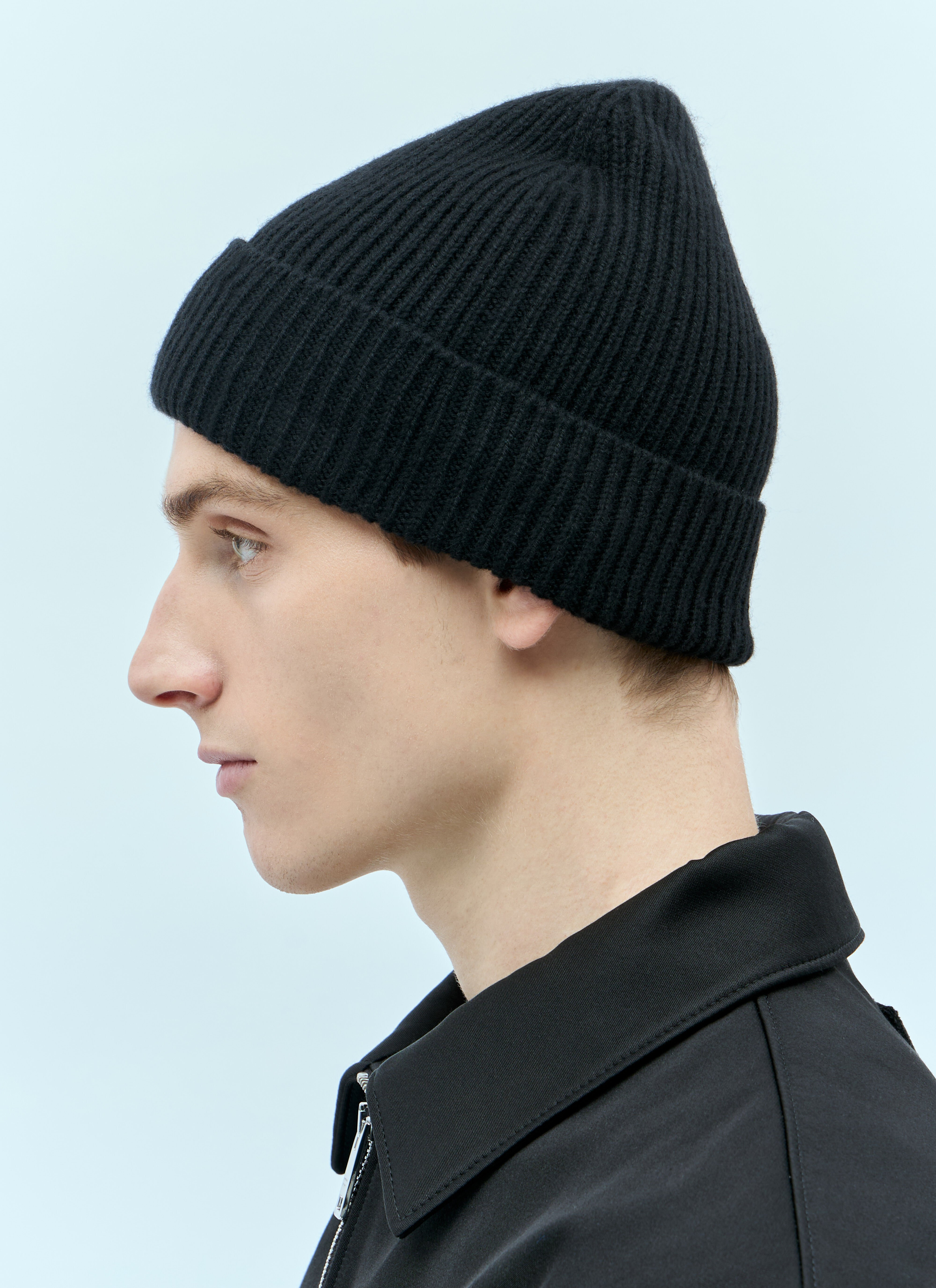 Ribbed Cashmere Beanie - 4