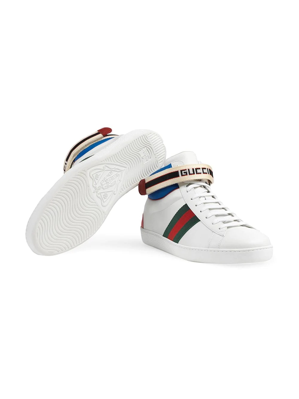 Gucci stripe Ace high-top sneakers - 4