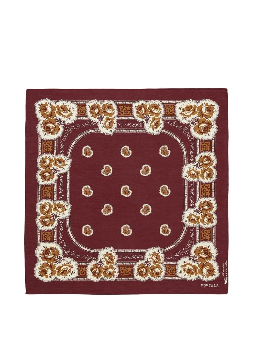 floral-print geometric bandana - 1