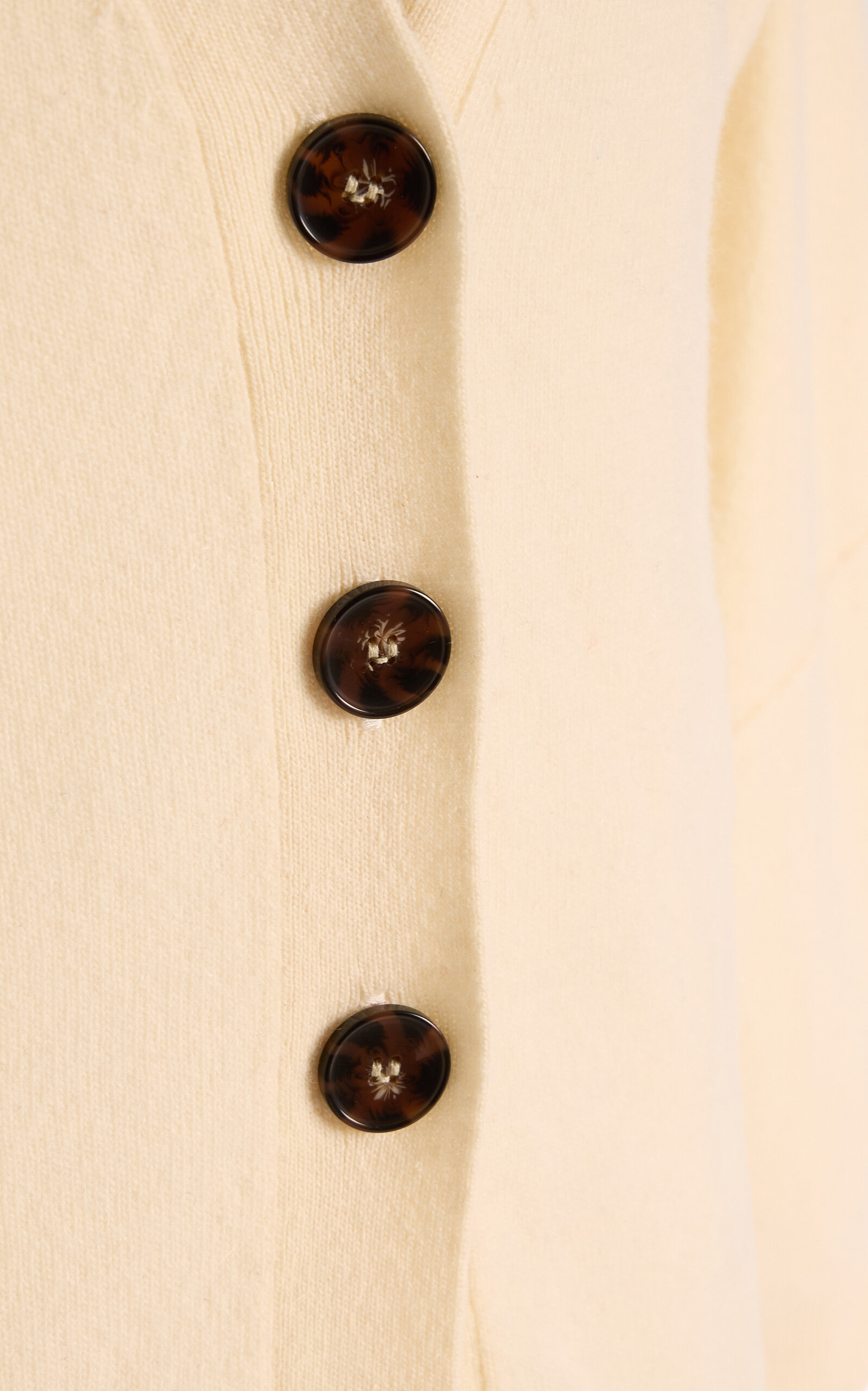 Wool-Cashmere Cardigan ivory - 5