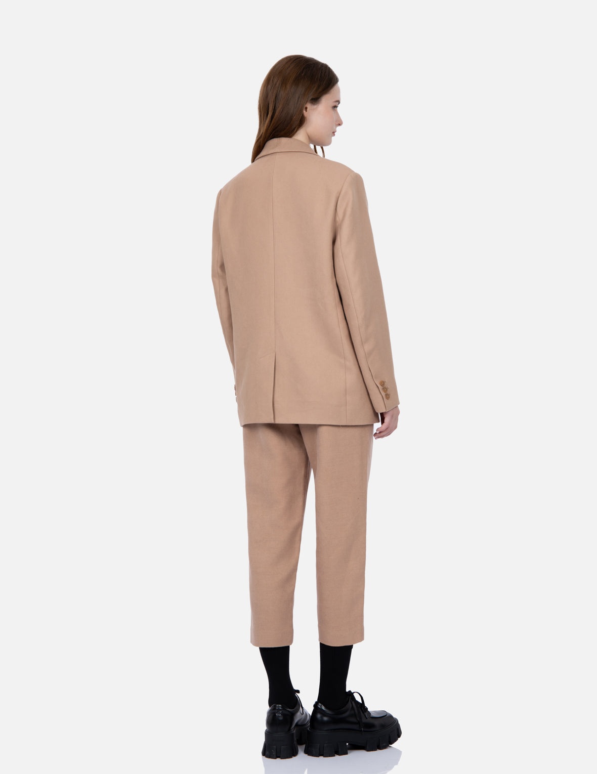 Seagull Embroidery Wool-mix Blazer - 4