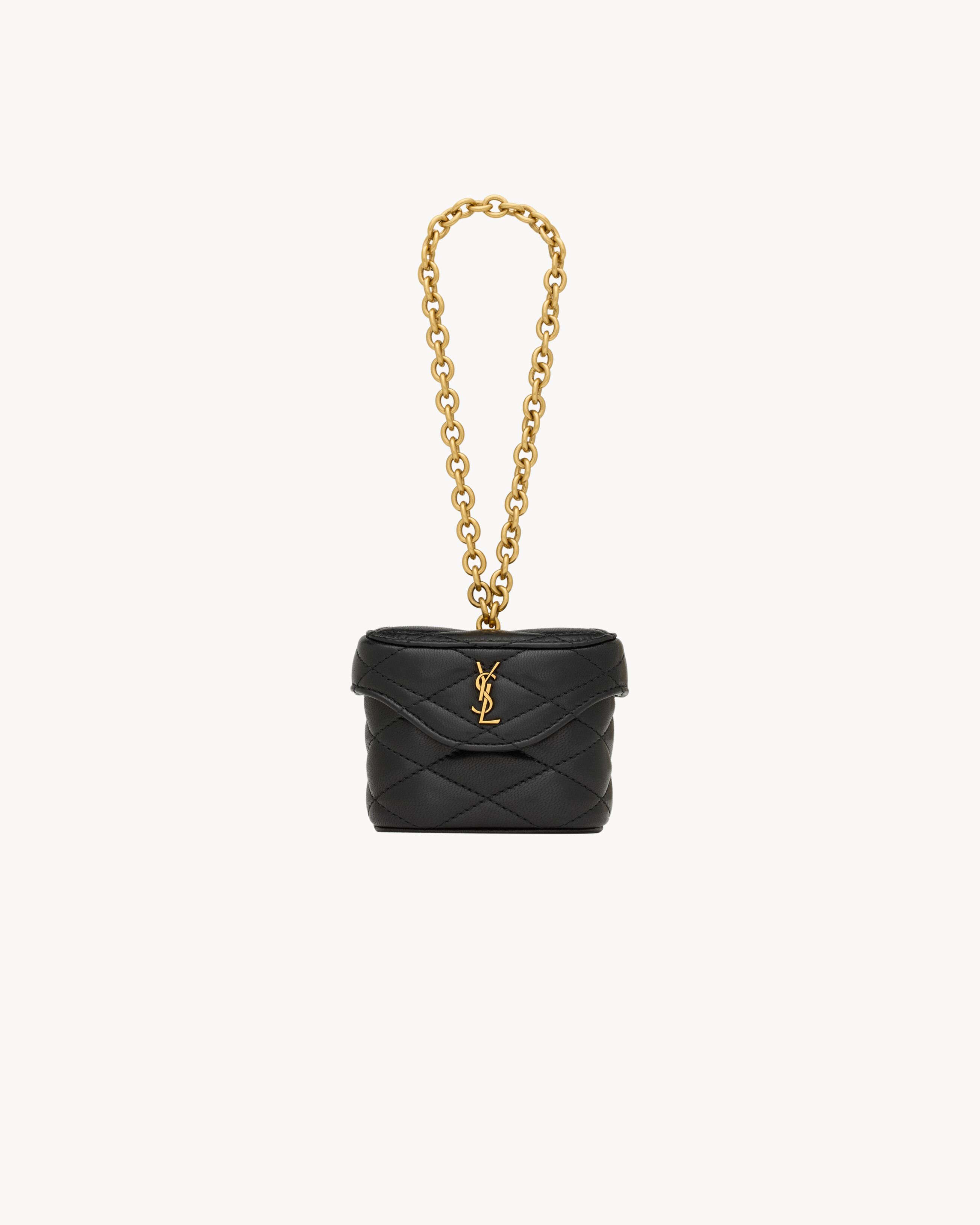 JUNE BOX BAG CHARM IN LAMBSKIN - 1
