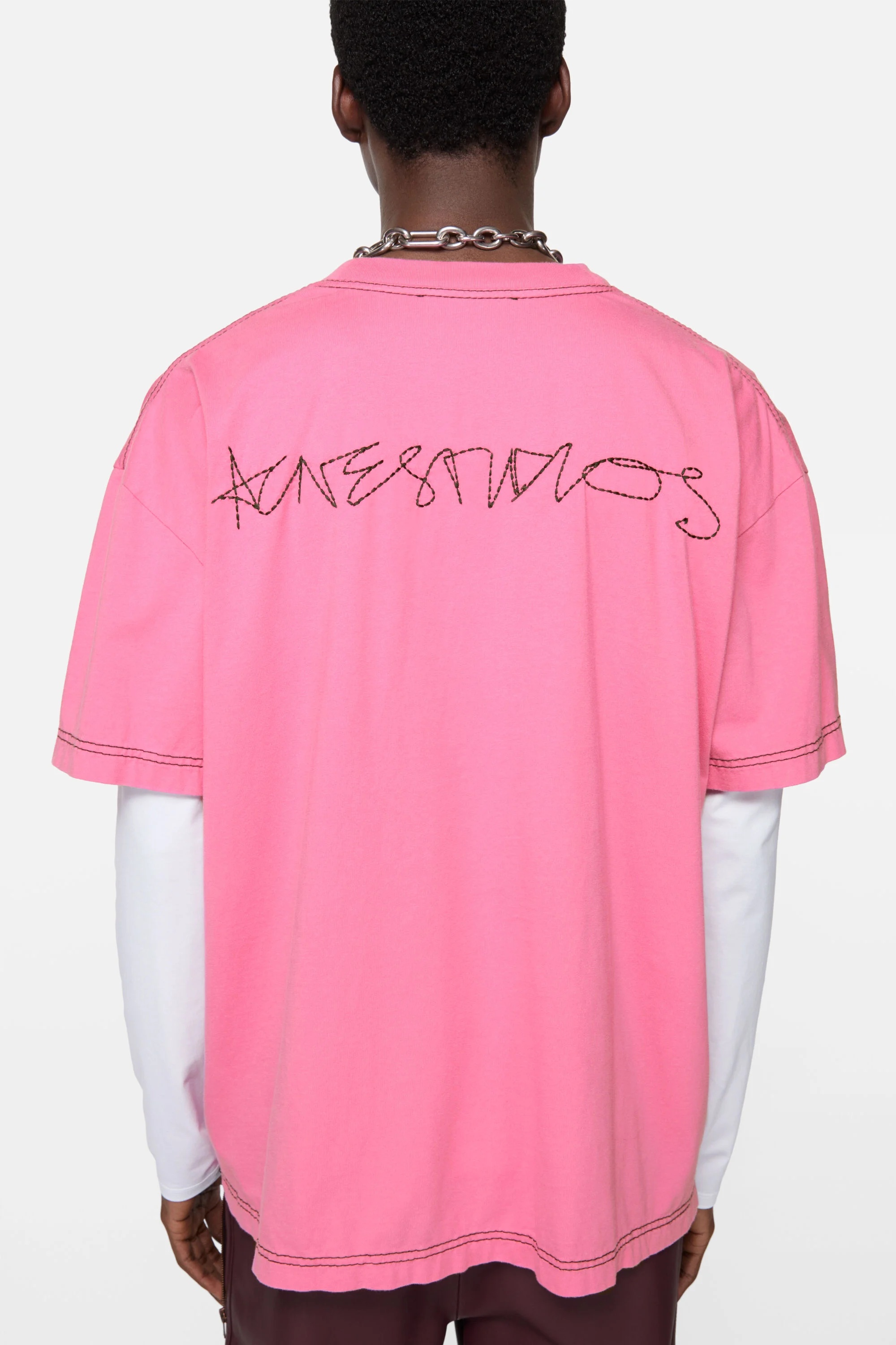 Logo t-shirt - Pink - 4