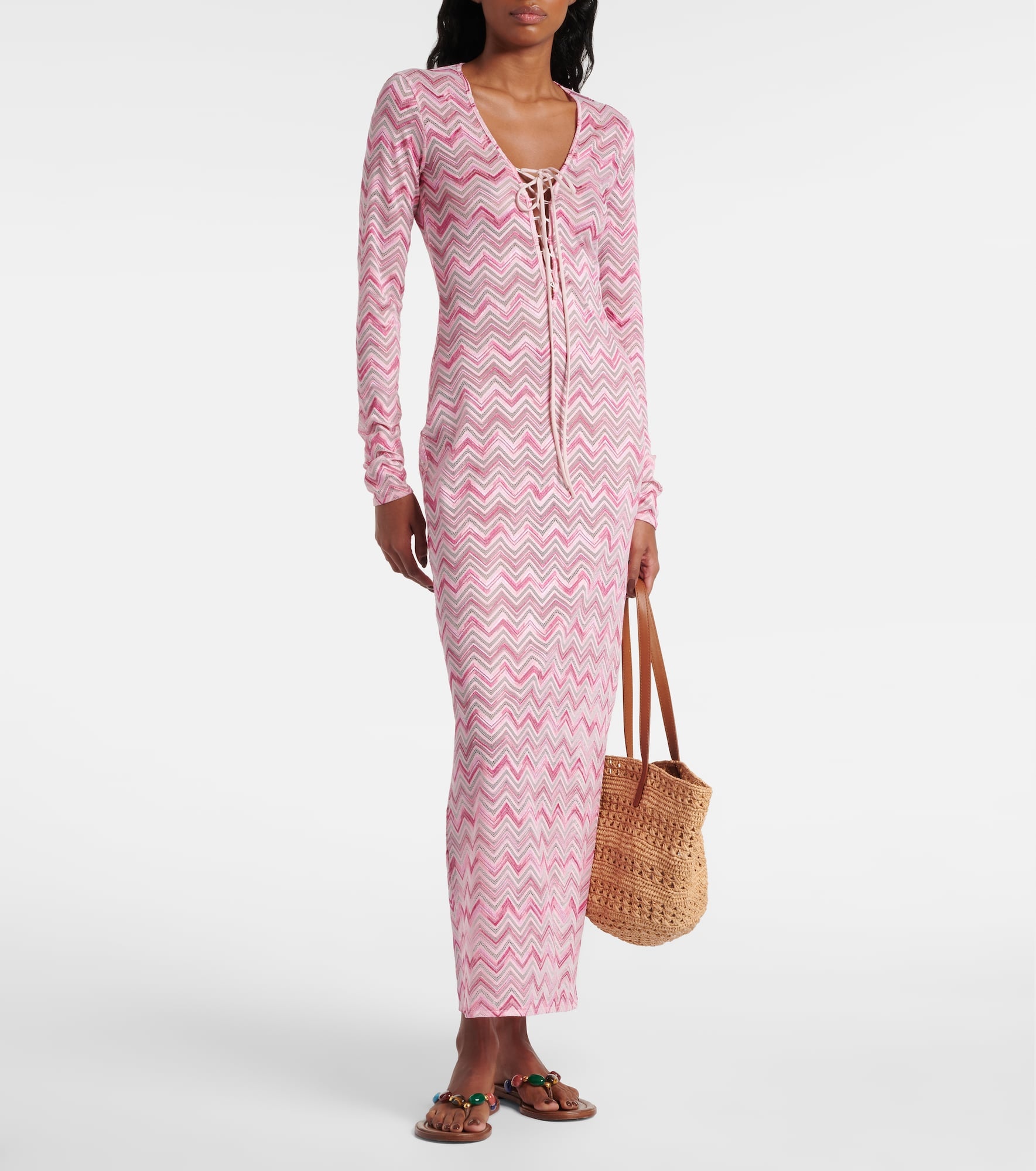 Lamé midi dress - 2