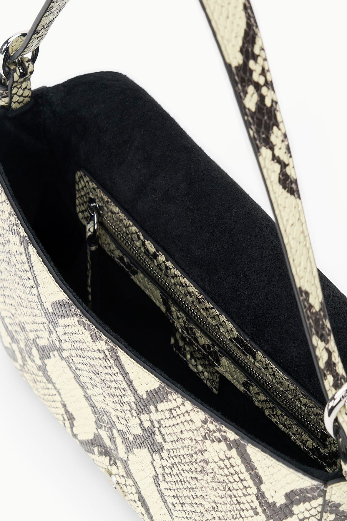 STAUD HARLOW BAG WHITE SNAKE - 7