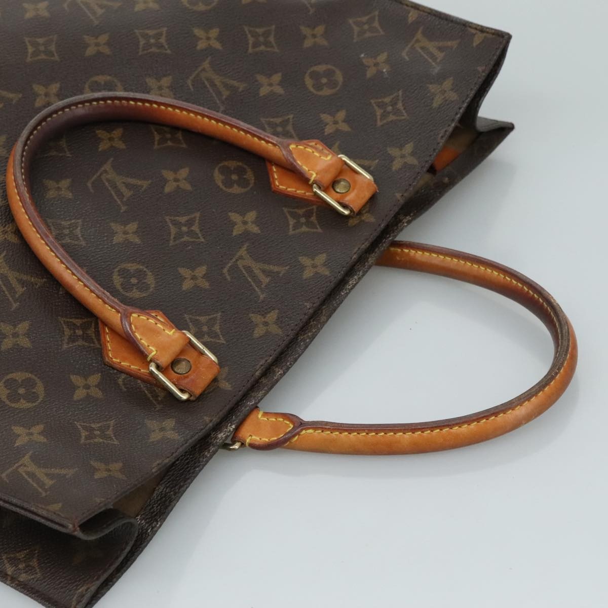 LOUIS VUITTON Monogram Sac Plat Hand Bag M51140 - 6