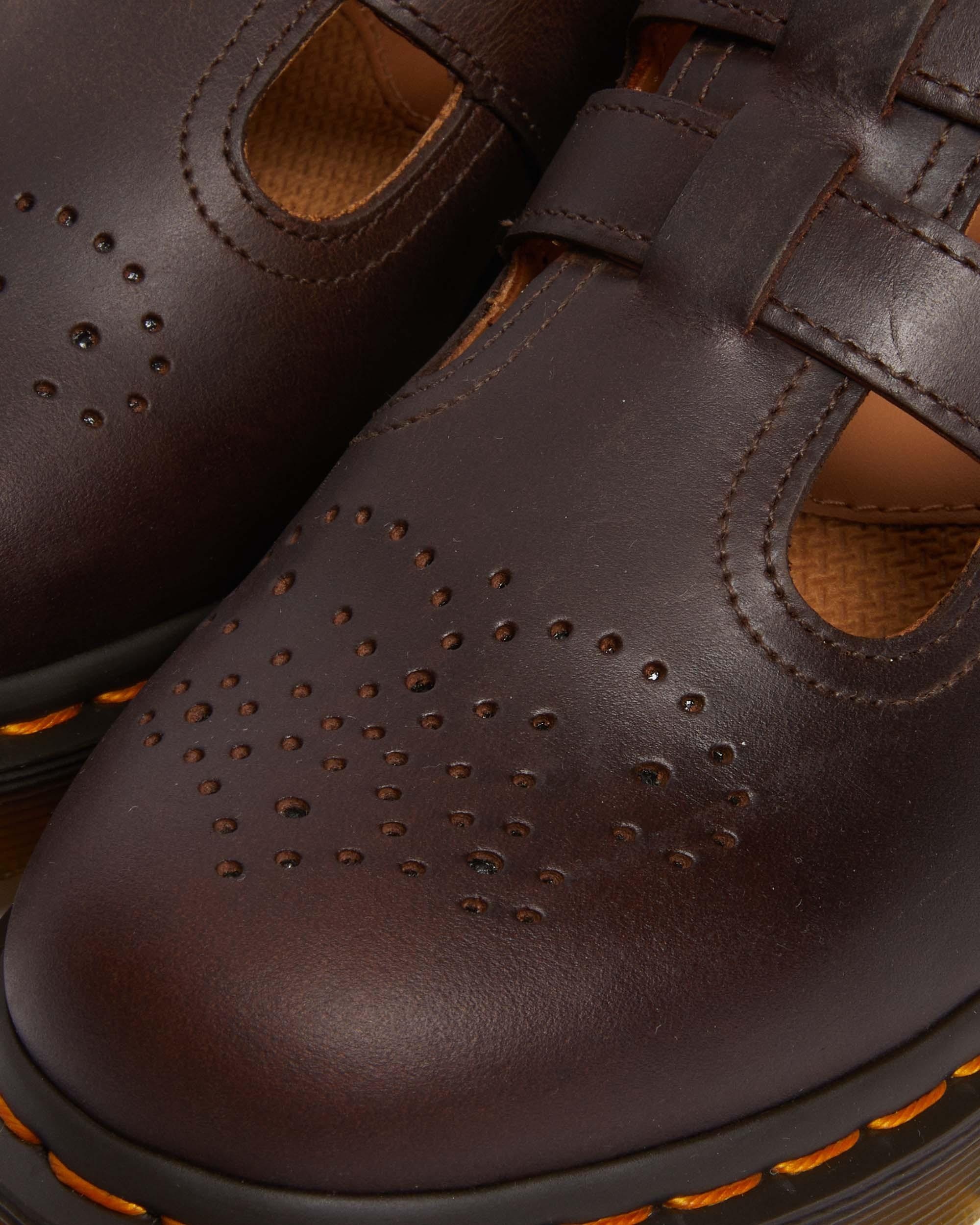 8065 Crazy Horse Leather Mary Jane Shoes - 8