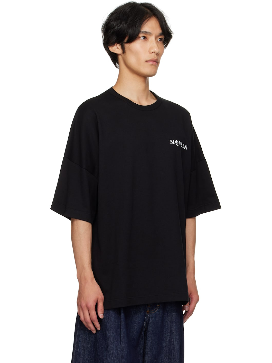 Black Oversized 'McQueen' T-shirt - 2